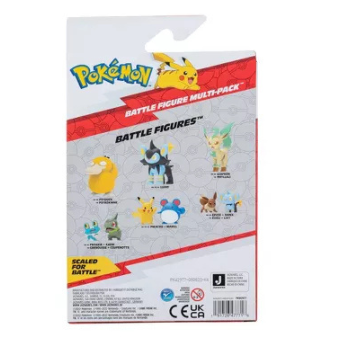 Pokemon Battle Figure Multipack - Pikachu, Bulbasaur, Charmander, & Squirtle