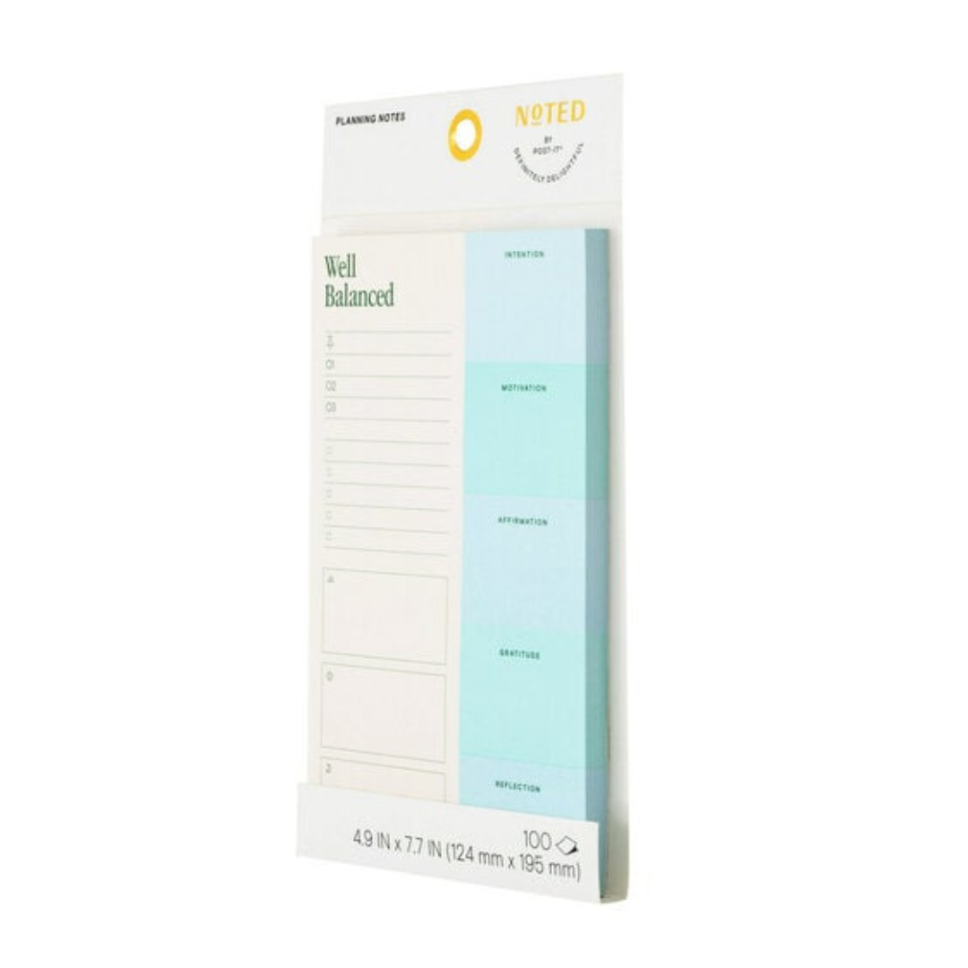 Noted by Post-it Planning Notes, Cream and Purple Sticky Notes