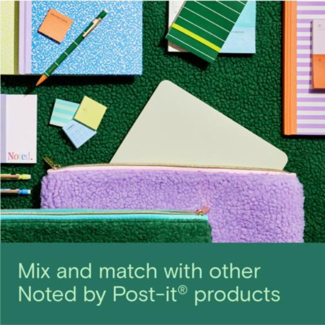 Noted by Post-it Mini List Notes, Blue and Green Sticky