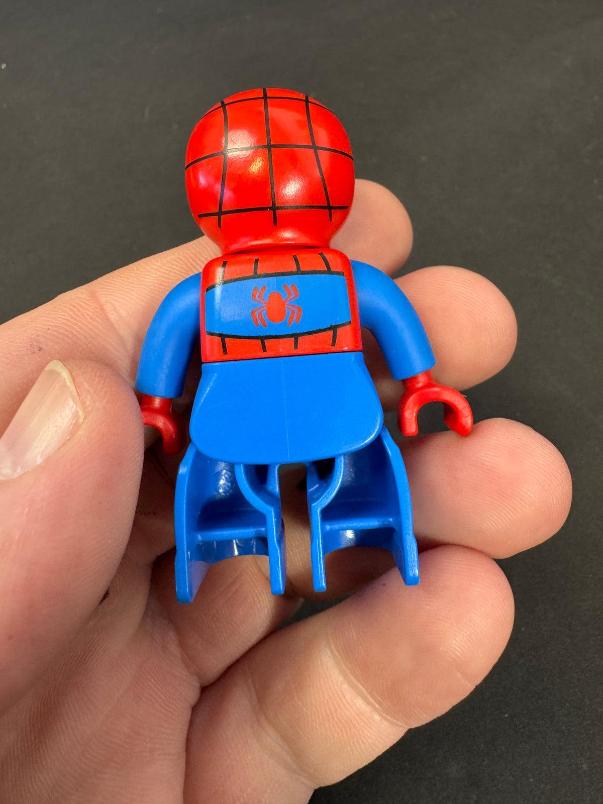 607 - LEGO Duplo Spider Man Figure Red Blue Superhero Marvel Minifigure 2.5"