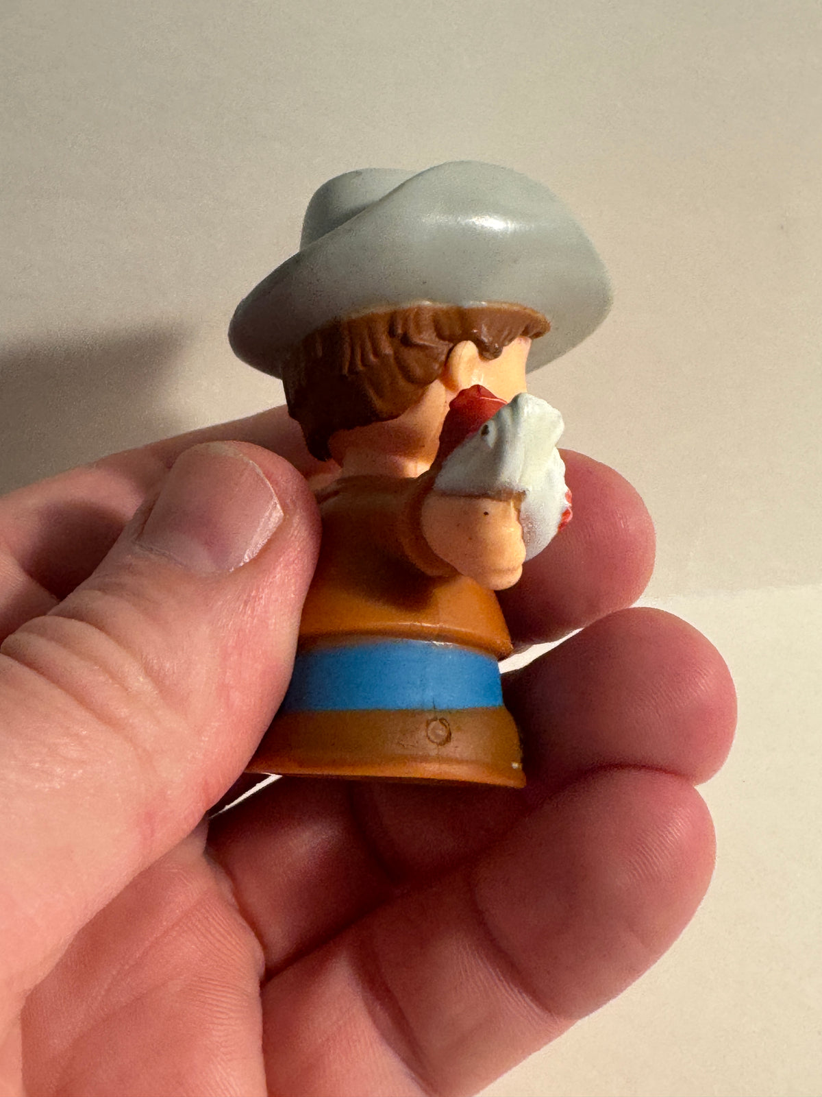 493 - little people cowboy with chicken