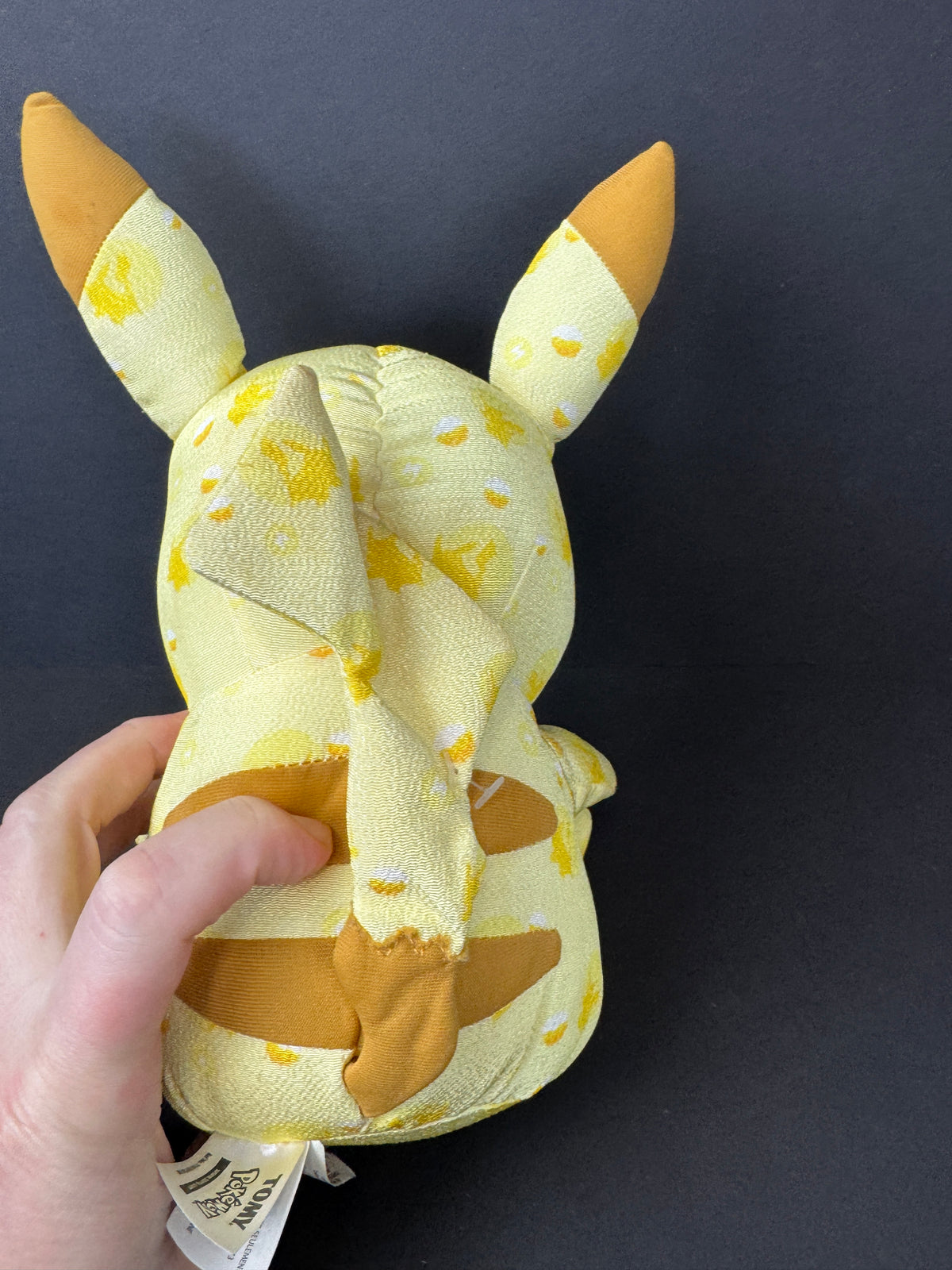 565 - 2016 TOMY Pikachu Winking Plush Pokemon 20th Anniversary Stuffed Figure