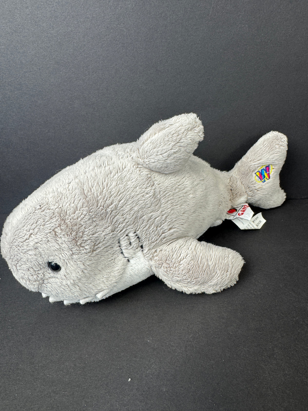 550 - GANZ Webkinz Shark Plush Stuffed Animal Gray/White
