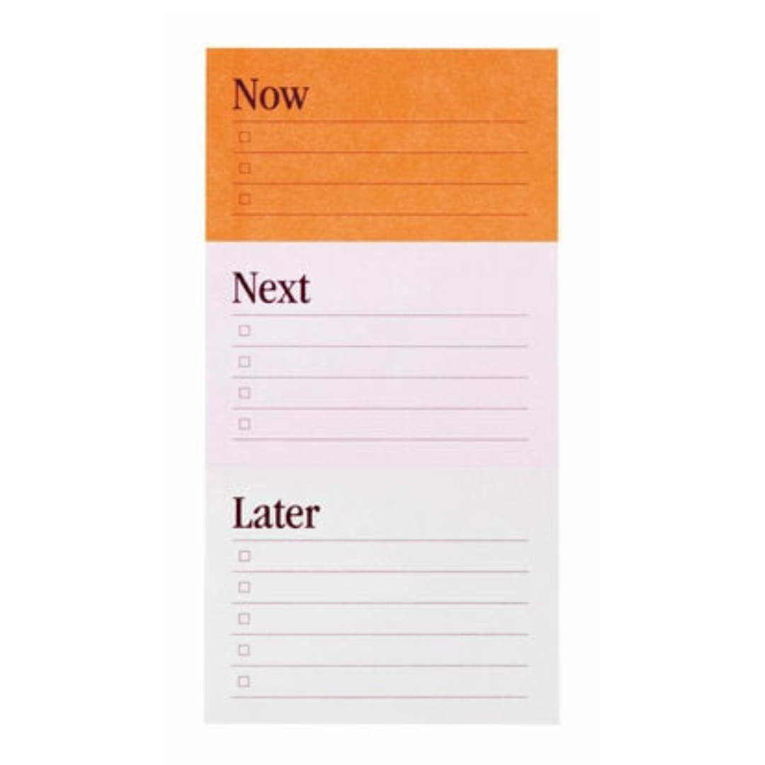 Noted by Post-it List Notes, Orange, Pink & Cream Sticky Notes