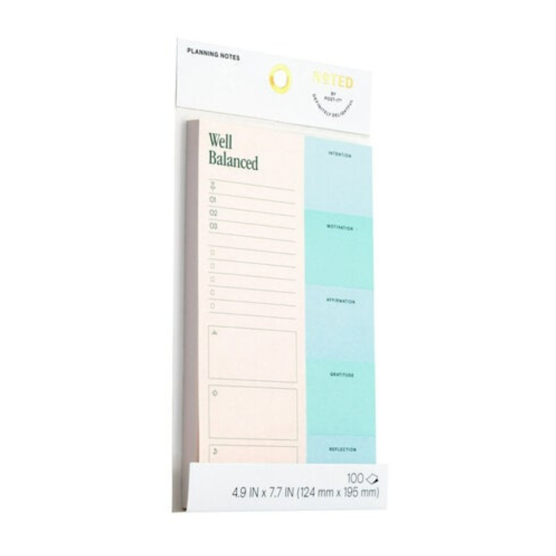 Noted by Post-it Planning Notes, Cream and Purple Sticky Notes