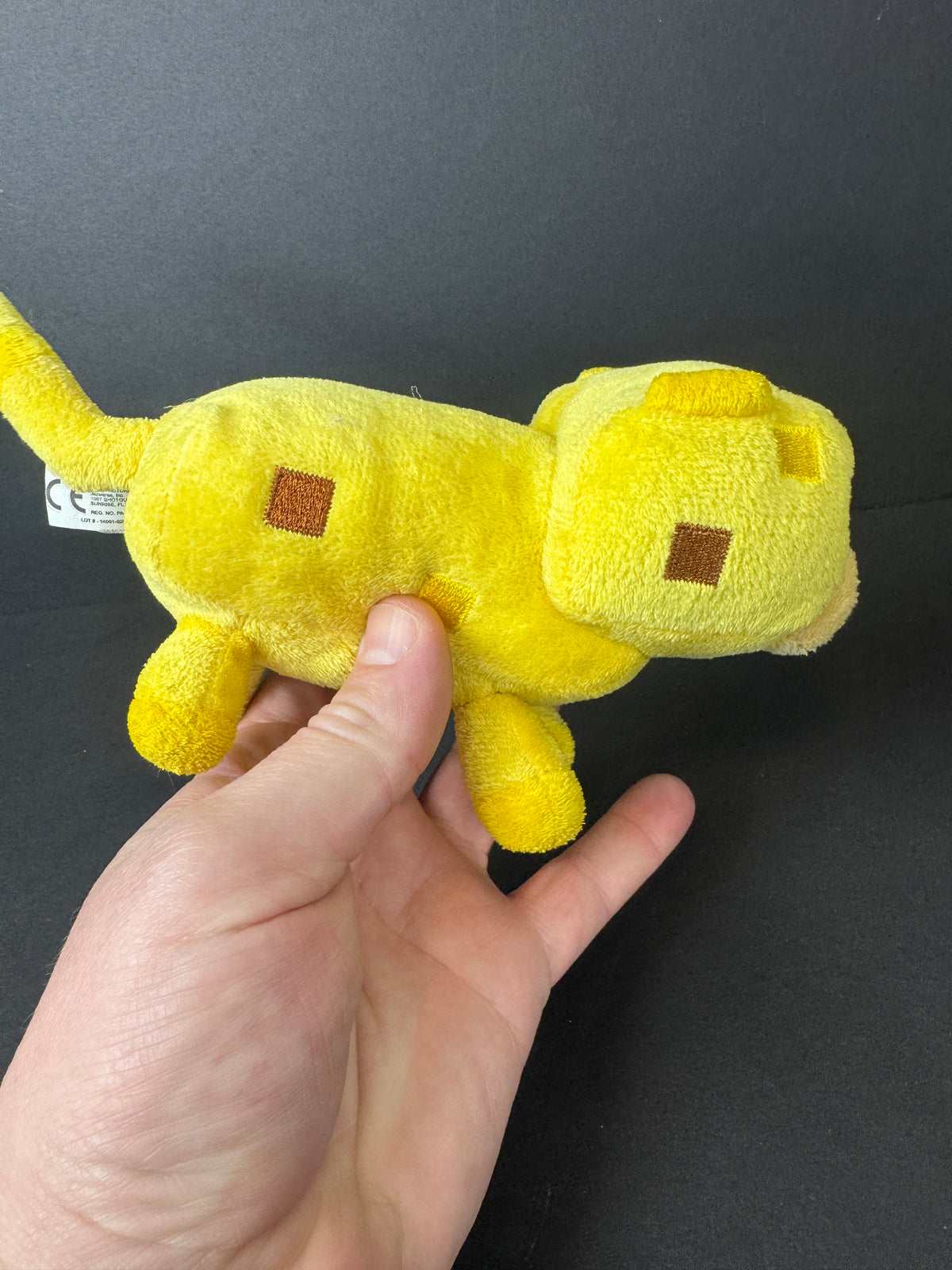 544 - 2014 Minecraft OVERWORLD BABY OCELOT CAT Plush Toy Mojang Yellow Series 1