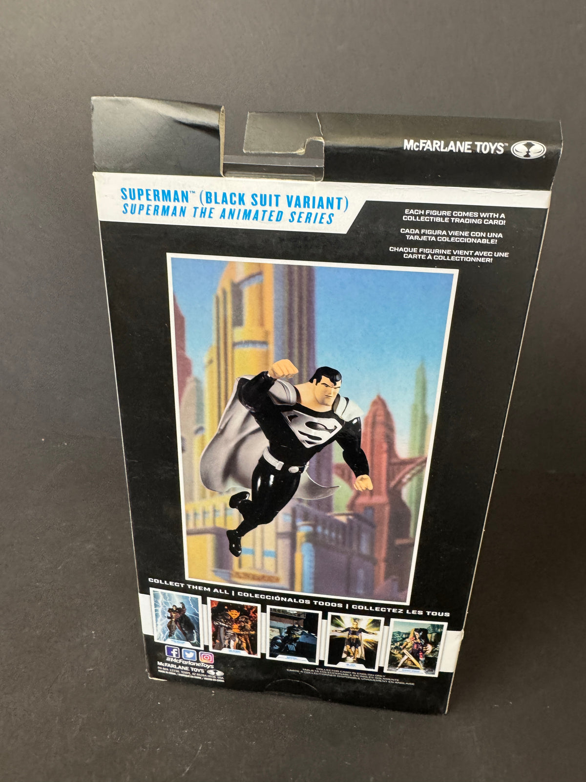 DC Multiverse SUPERMAN BLACK SUIT VARIANT Figure ANIMATED SERIES