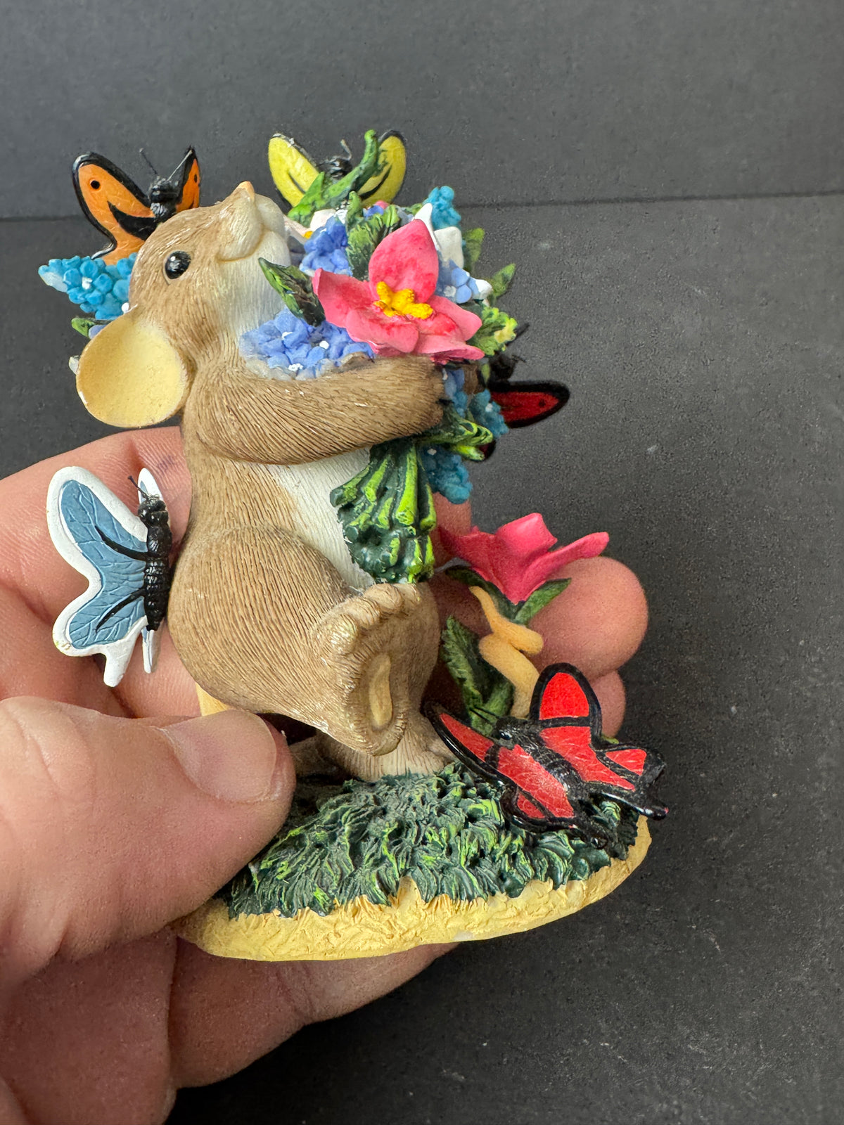 479 - Charming Tails May Each Day Bring You Blossoms And Butterflies Figurine Enesco 2010