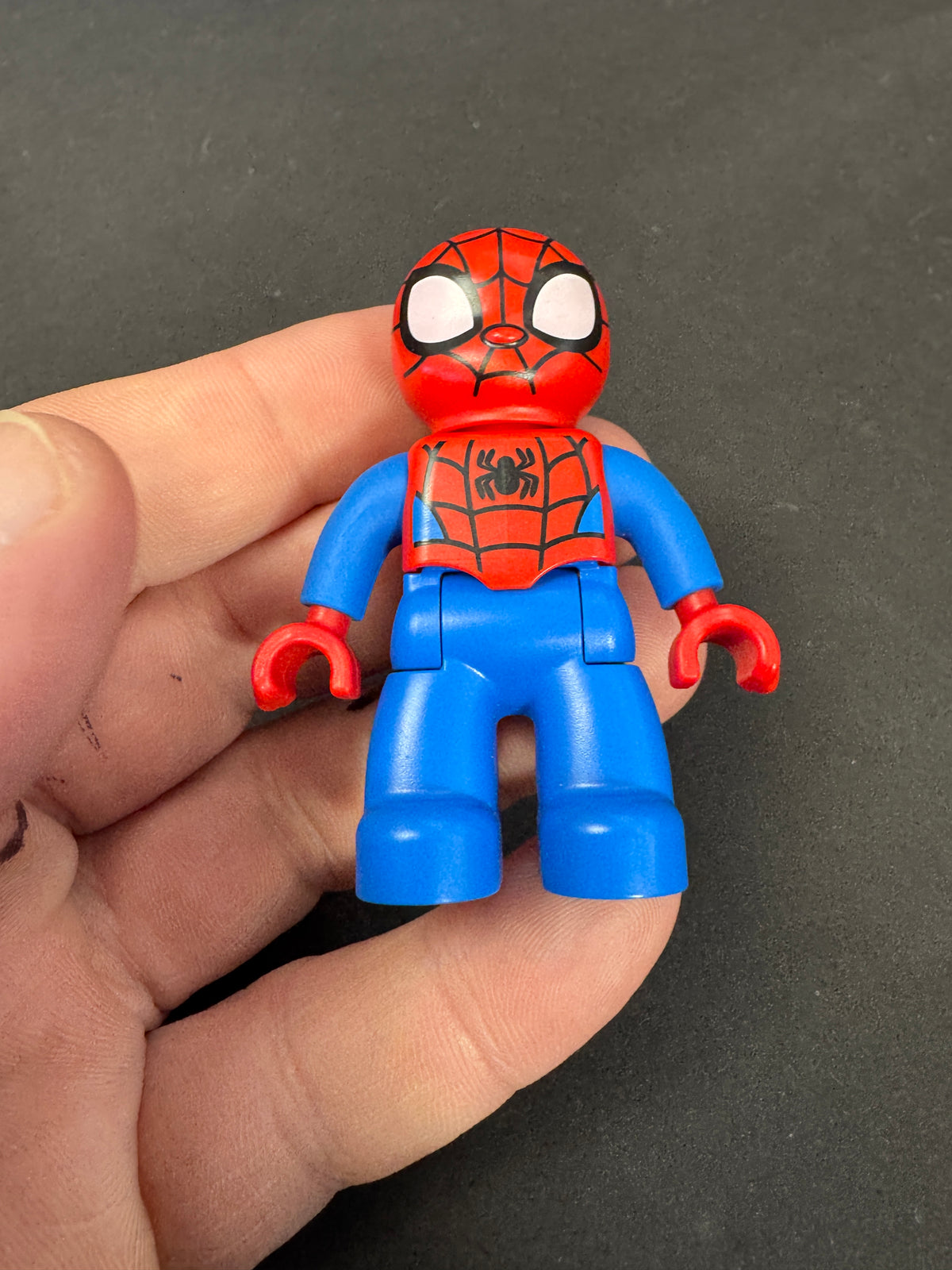 607 - LEGO Duplo Spider Man Figure Red Blue Superhero Marvel Minifigure 2.5"