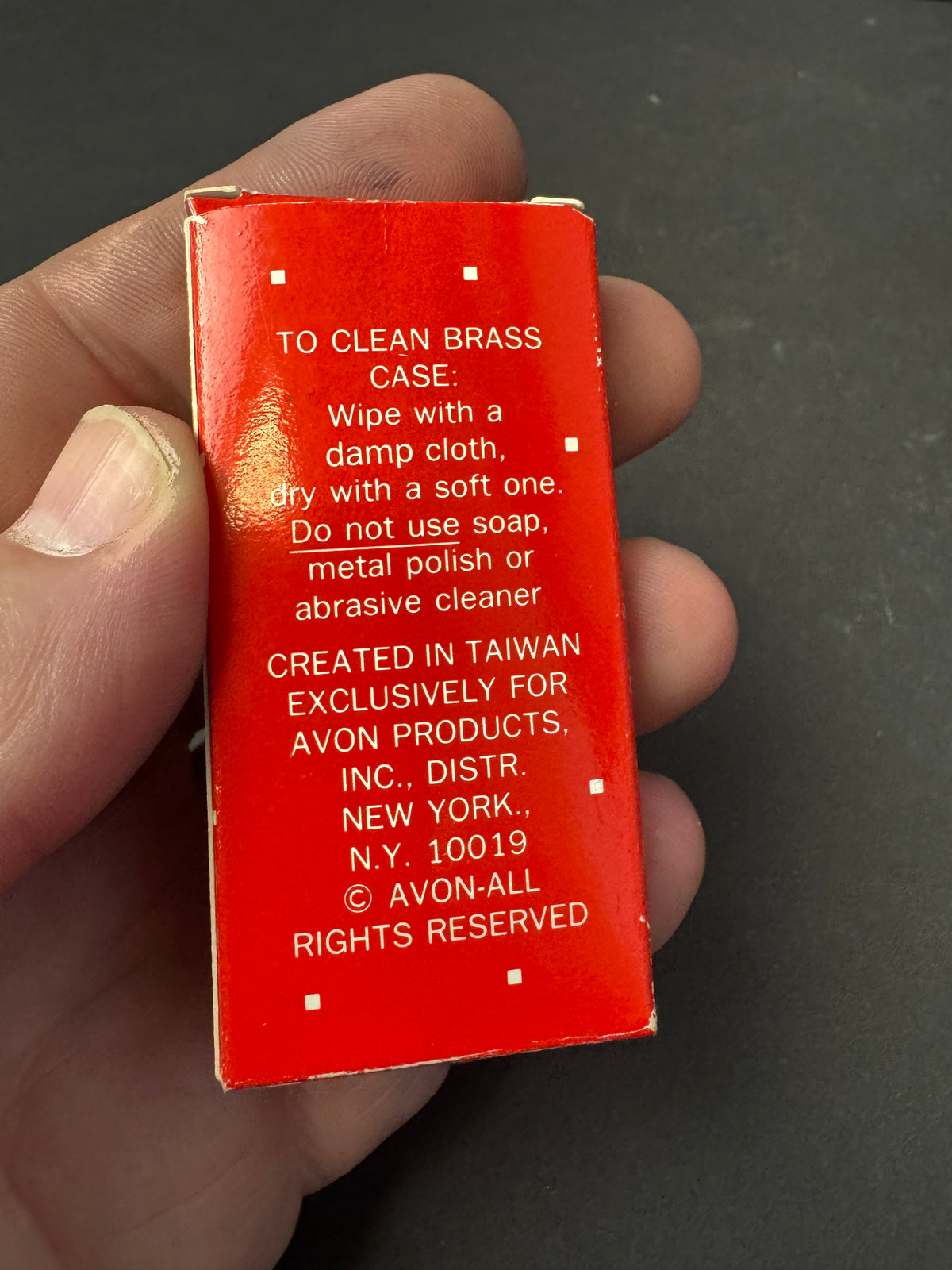 147 - Vintage Avon Brass Duck Penknife Pocket Knife Keychain with Original Box