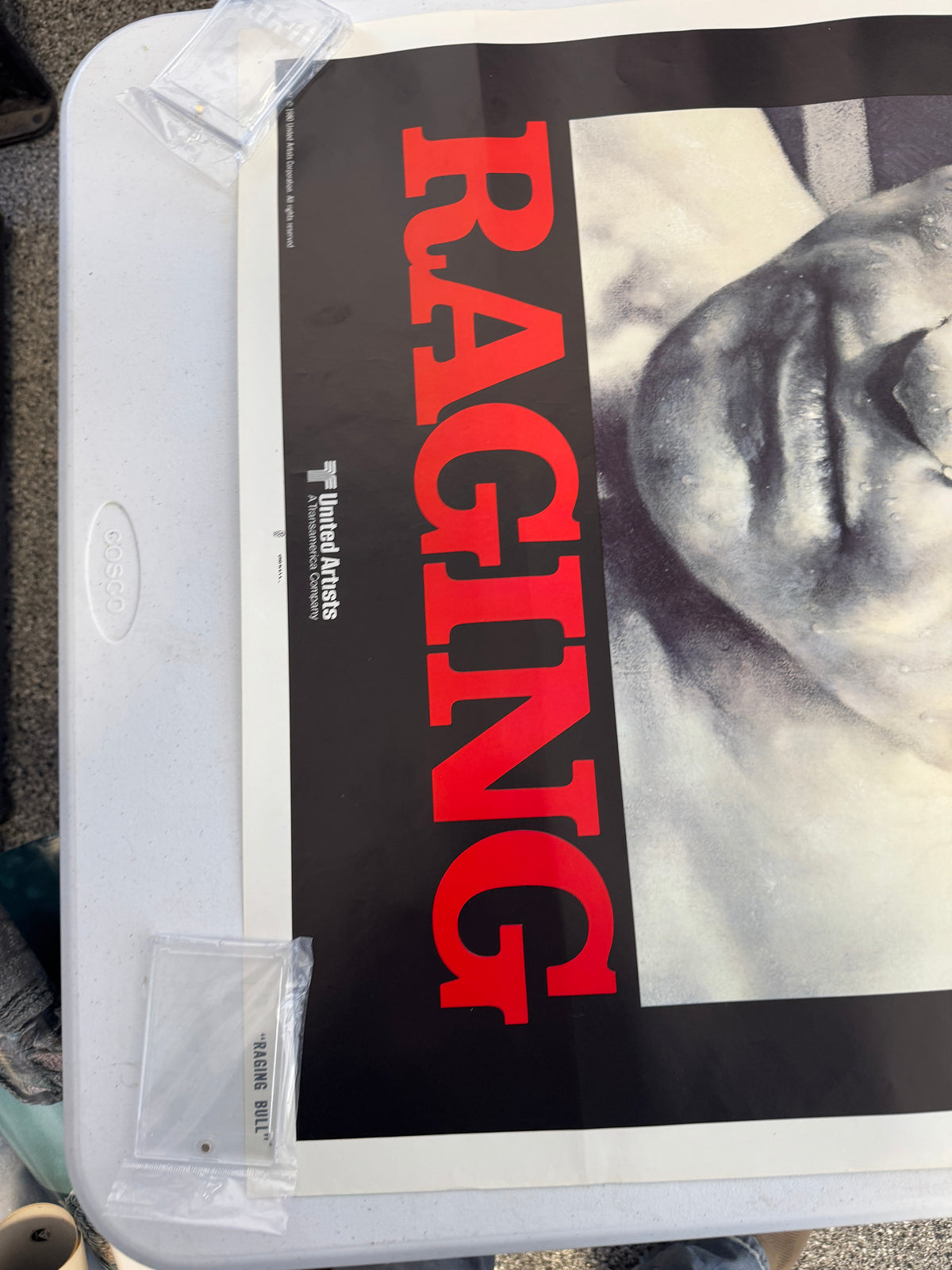 ORIGINAL VINTAGE 27x41 ONE SHEET US MOVIE POSTER 1980 RAGING BULL Robert De Niro