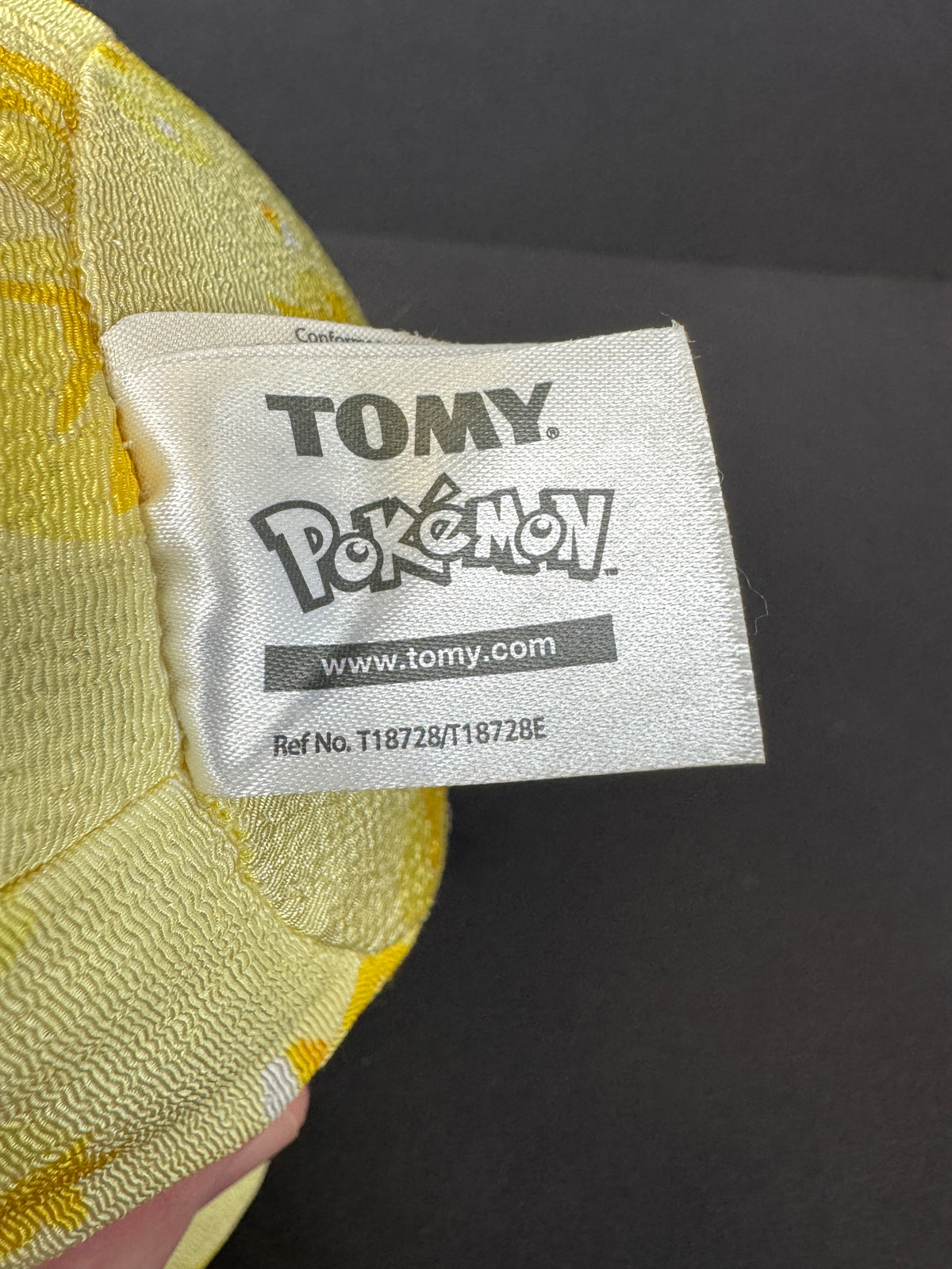565 - 2016 TOMY Pikachu Winking Plush Pokemon 20th Anniversary Stuffed Figure