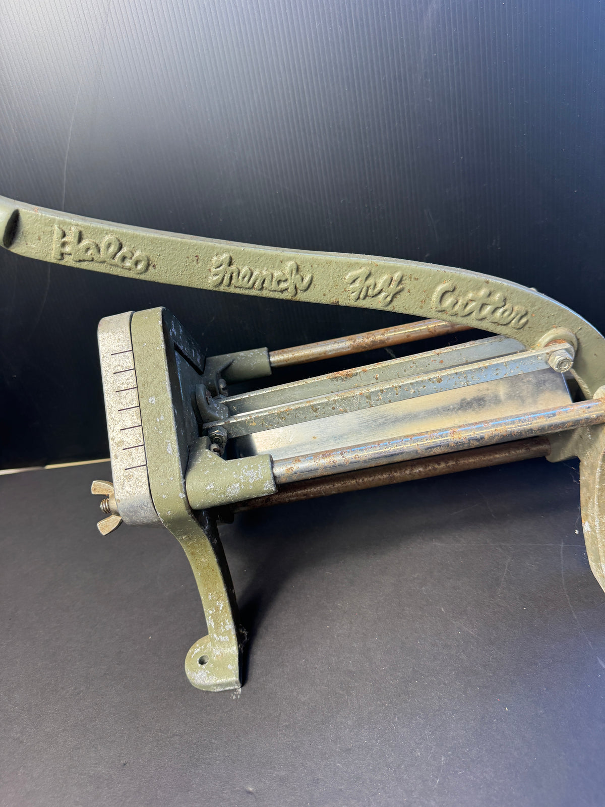 Vintage Halco French Fry Potato Cutter Cast Iron Made in Taiwan