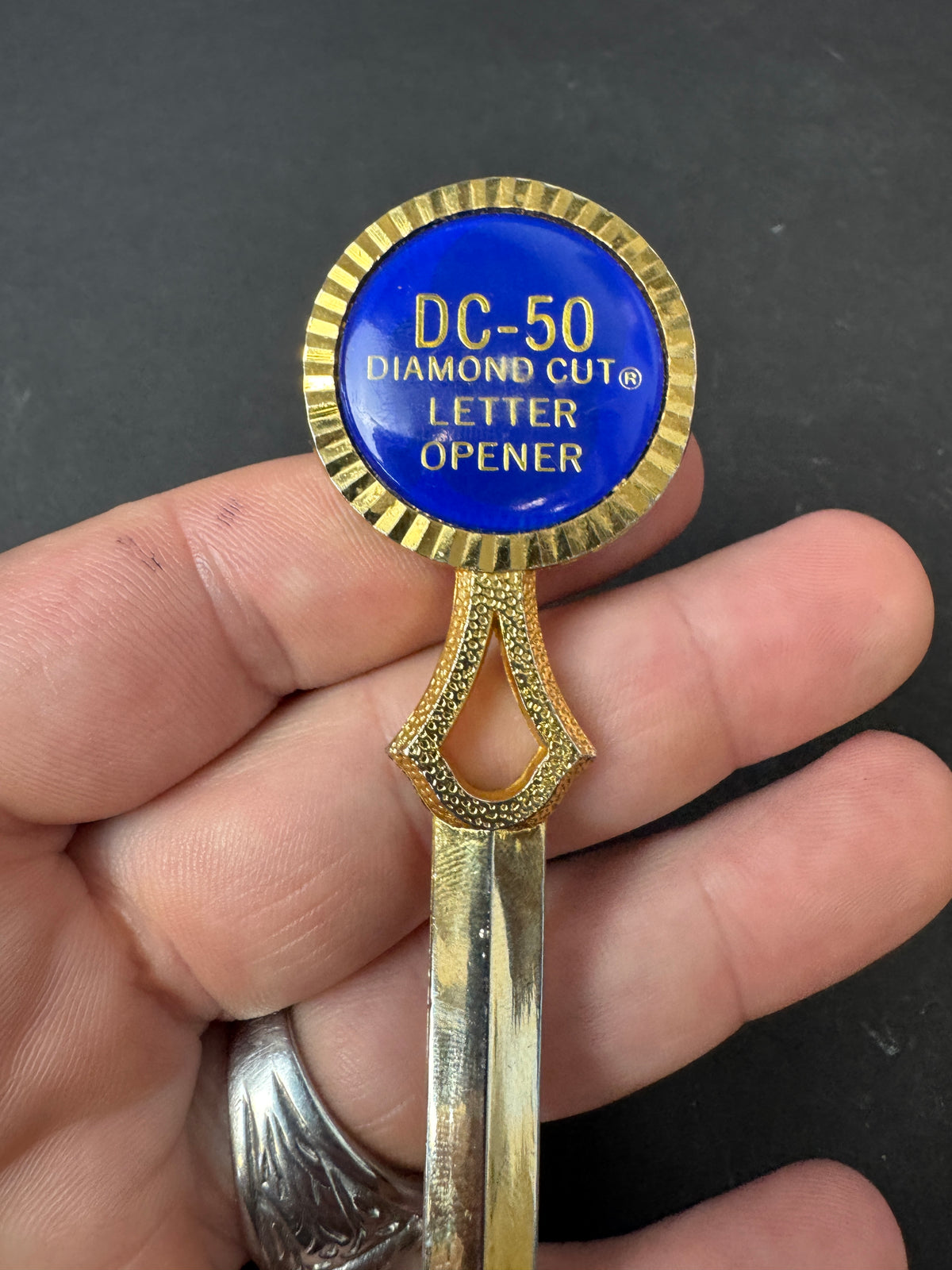 487 - letter opener city employees credit union DC – 50 diamond cut