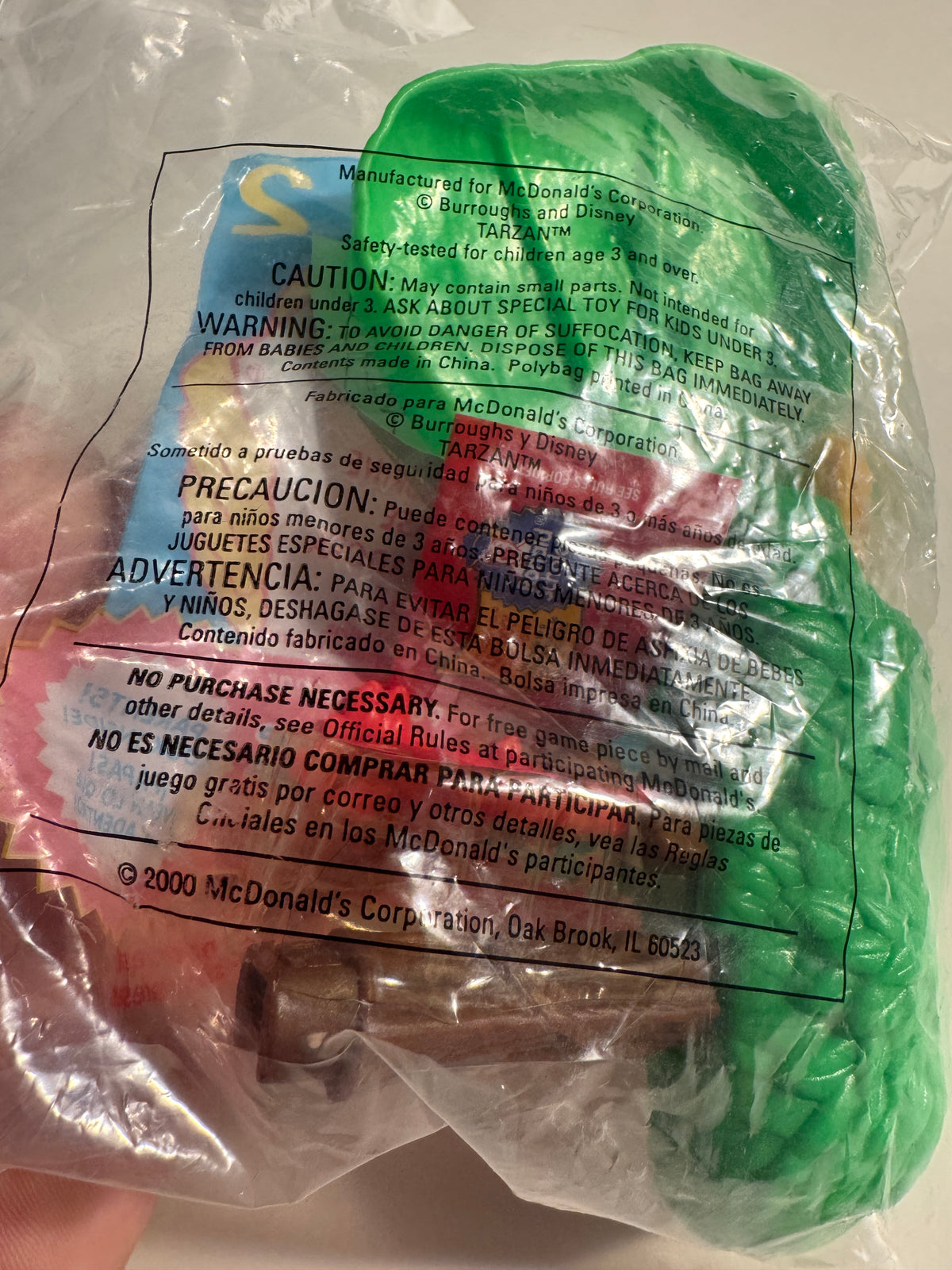 473 - 2000 DISNEY TARZAN SABOR FIGURE #2 MCDONALDS NIP
