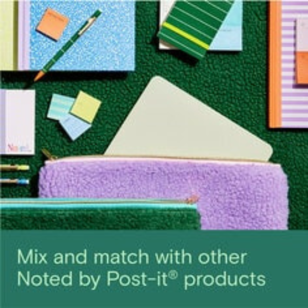 Noted by Post-it Pocket Notes, Multi-Color 2 Sticky Notes Pads