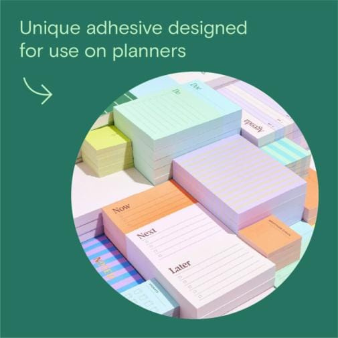 Noted by Post-it Mini List Notes, Blue and Green Sticky