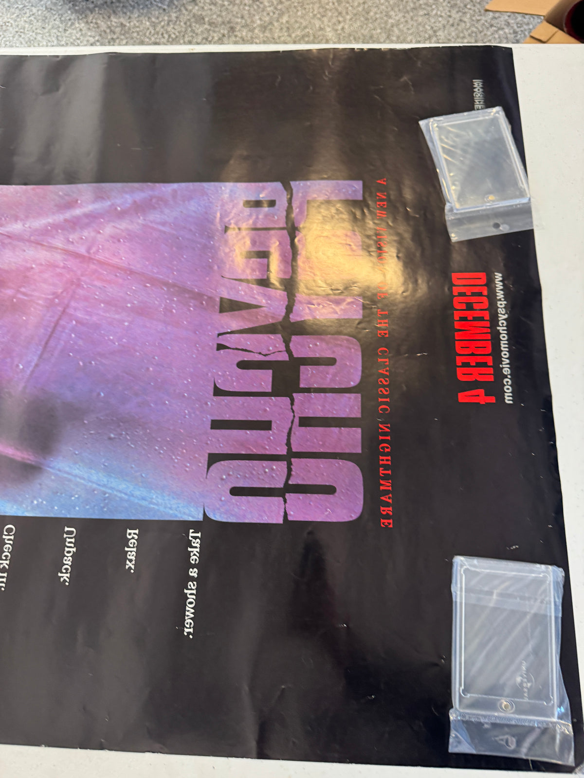 PSYCHO Original POSTER - 27 X 40 - 2 SIDED