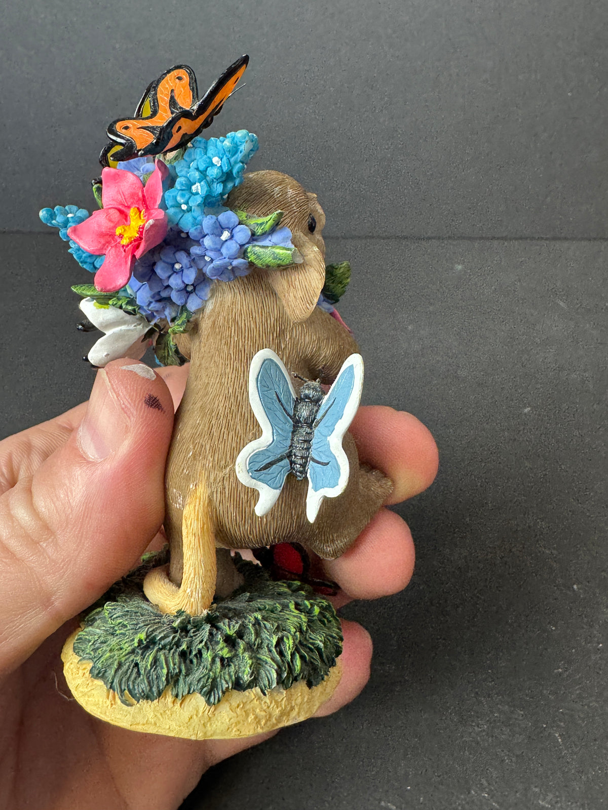 479 - Charming Tails May Each Day Bring You Blossoms And Butterflies Figurine Enesco 2010