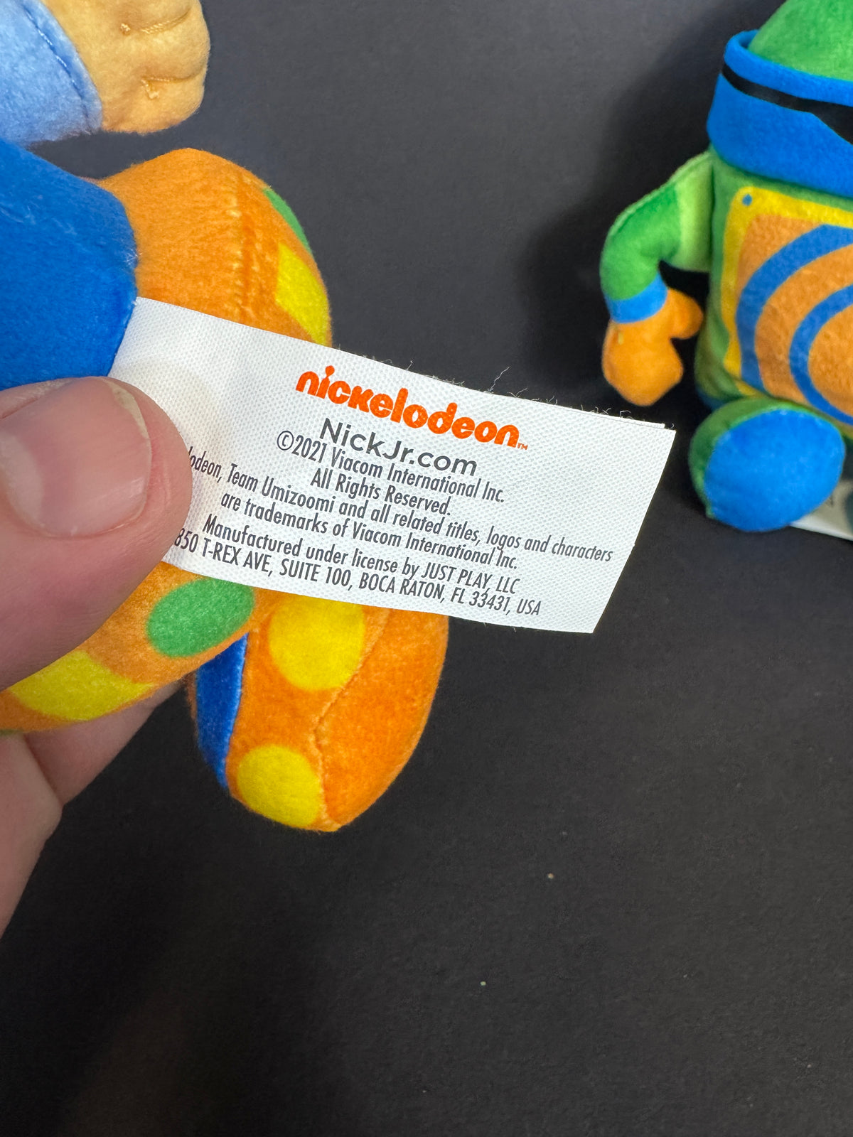 153 - Nickelodeon Team Umizoomi 8” Geo Boy Green Robot Plush Dolls 2021 Nick Jr Set/2