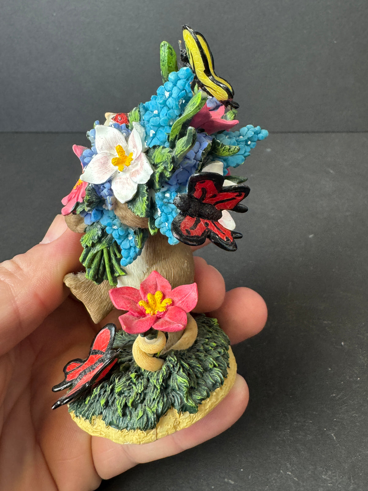479 - Charming Tails May Each Day Bring You Blossoms And Butterflies Figurine Enesco 2010