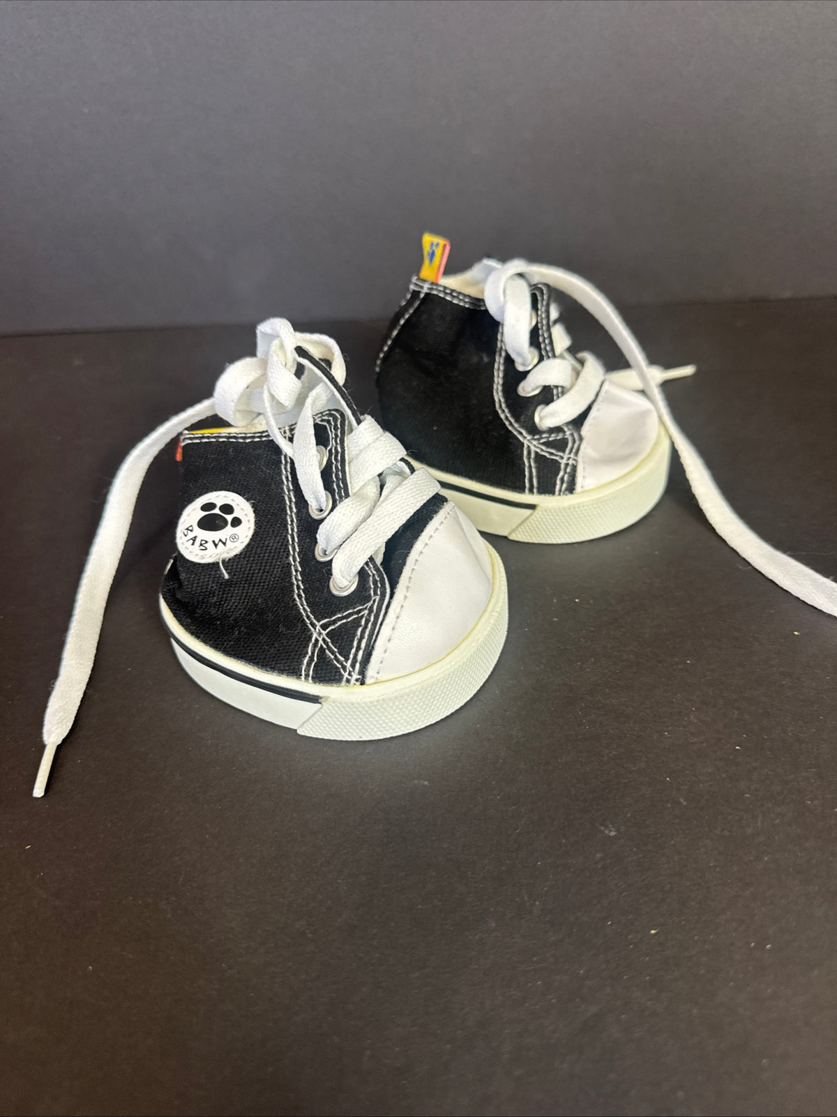 407 - Build A Bear Black & White High Tops Sneakers Shoes