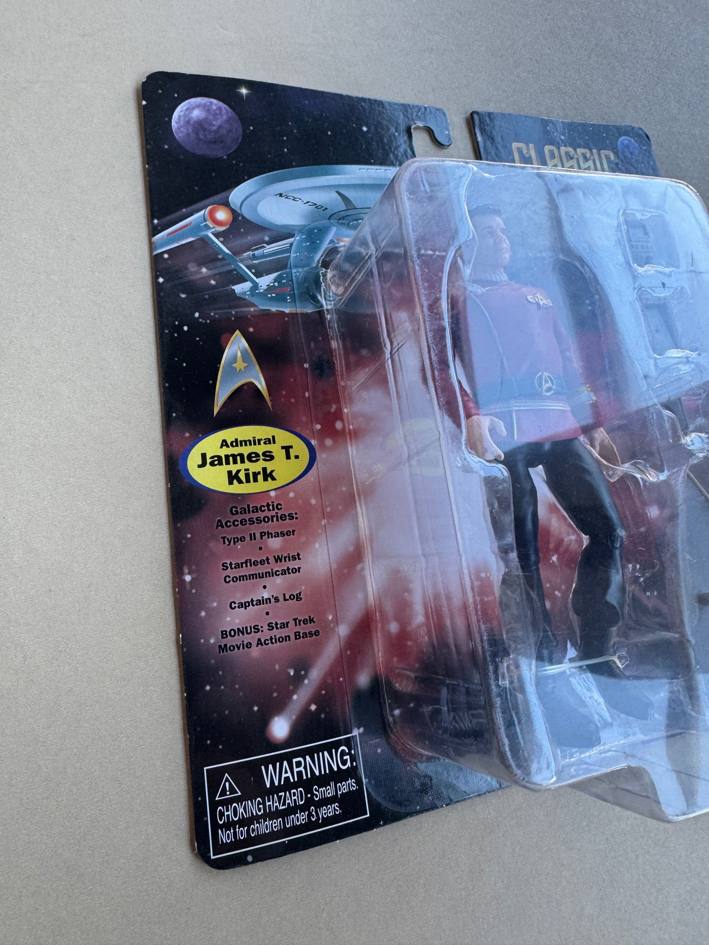 STAR TREK PLAYMATES TOYS 2022 THE WRATH OF KHAN ADMIRAL KIRK FIGURE