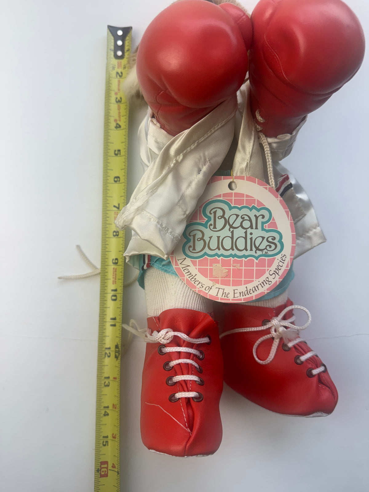 022 - Vintage 1984 ITI Hawaii Bear Buddies Sugar Ray Boxer Bear Plush w/ Original Tag rare