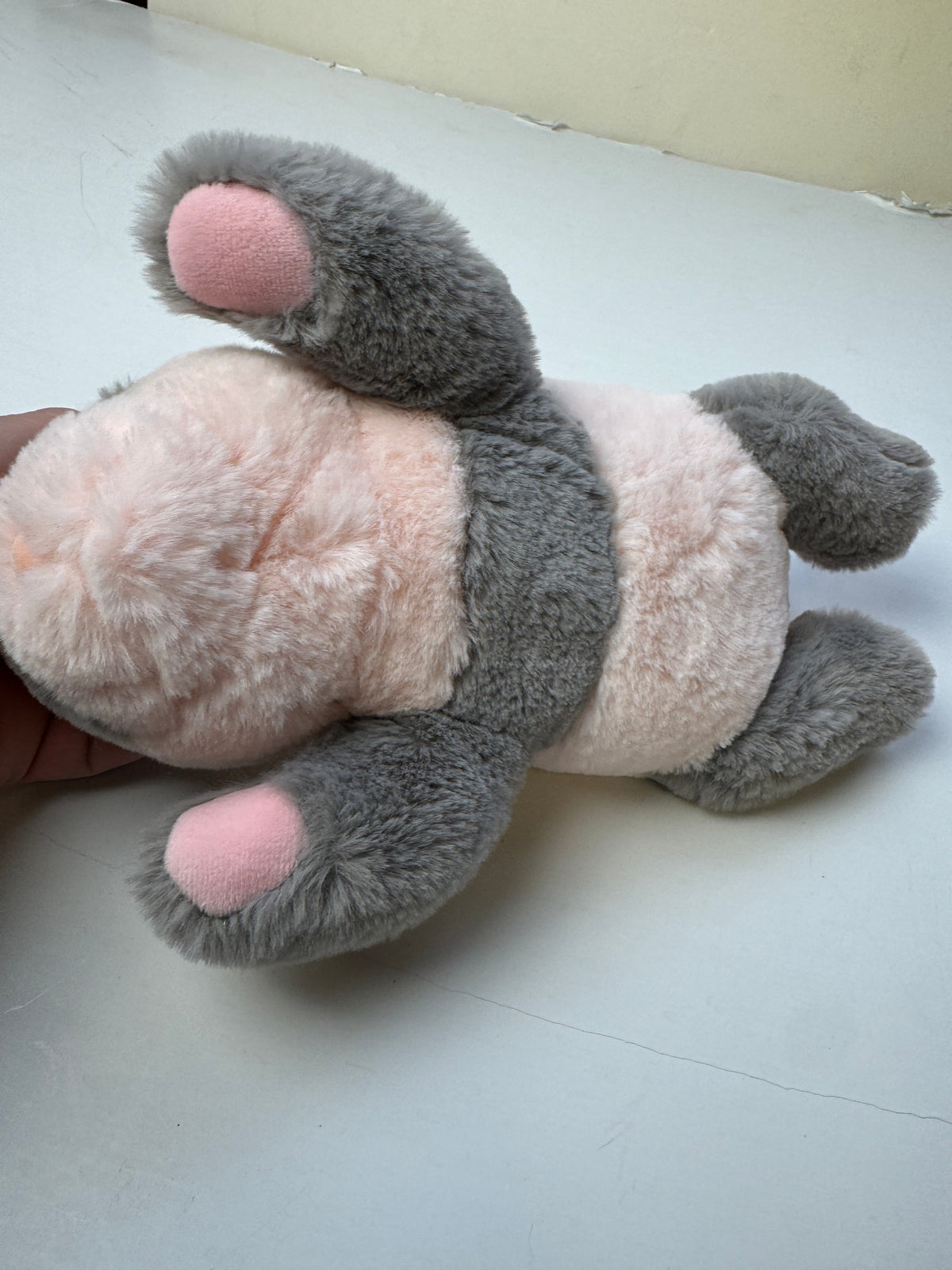 104 - Aurora Pink Newborn Panda Bear Plush pie Stuffed Animal Toy 12”