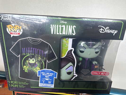 Disney villains pop! Tees maleficent small shirt