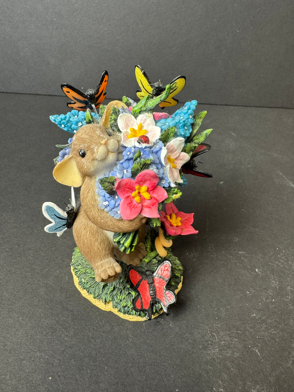 479 - Charming Tails May Each Day Bring You Blossoms And Butterflies Figurine Enesco 2010