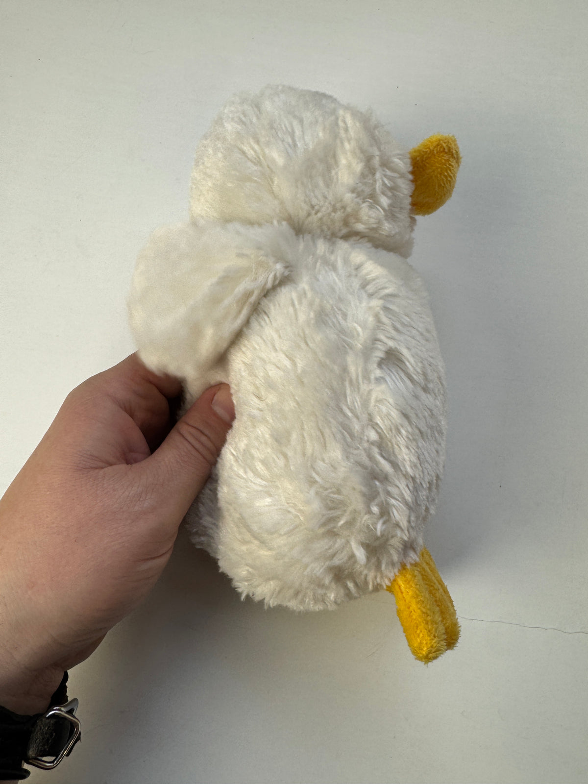 332 - Ganz Webkinz Duck White 9” Plush Yellow Feet Yellow Beak HM148 NO CODE
