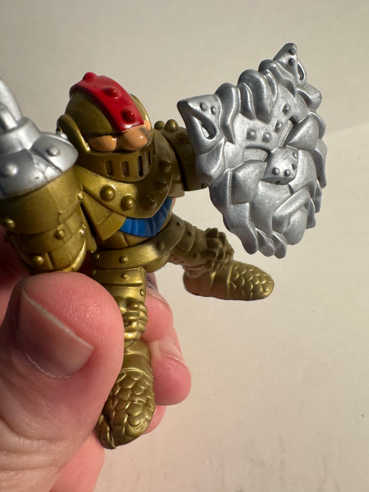 523 - Fisher Price Great Adventures Gold Knight Flail And Shield Large