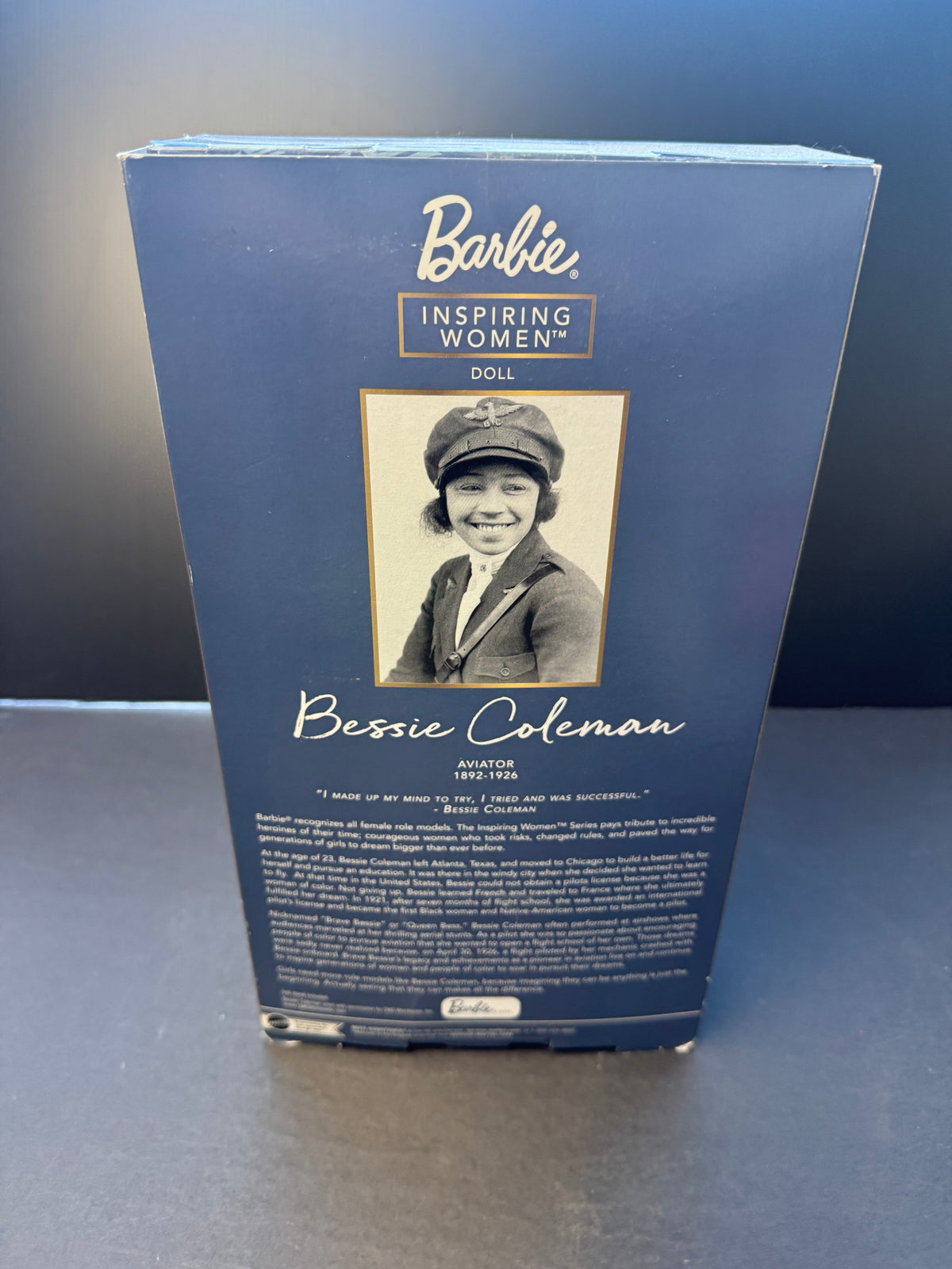Barbie Doll Bessie Coleman Inspiring Women Collector Series Signature