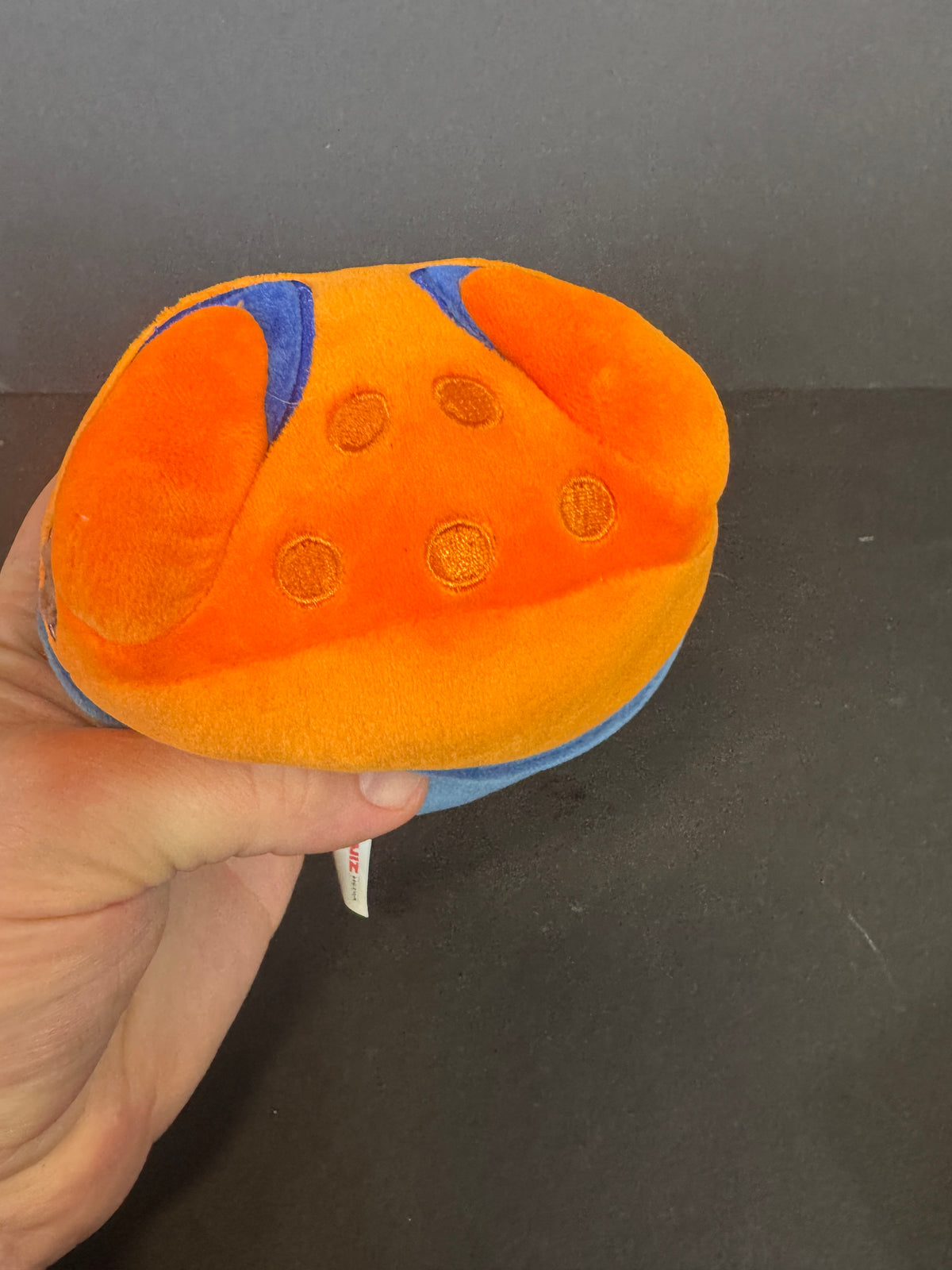 034 - Zuru Anime Pop Gamakichi Toad Orange Neon Yellow Eyes Naruto Plush Toy