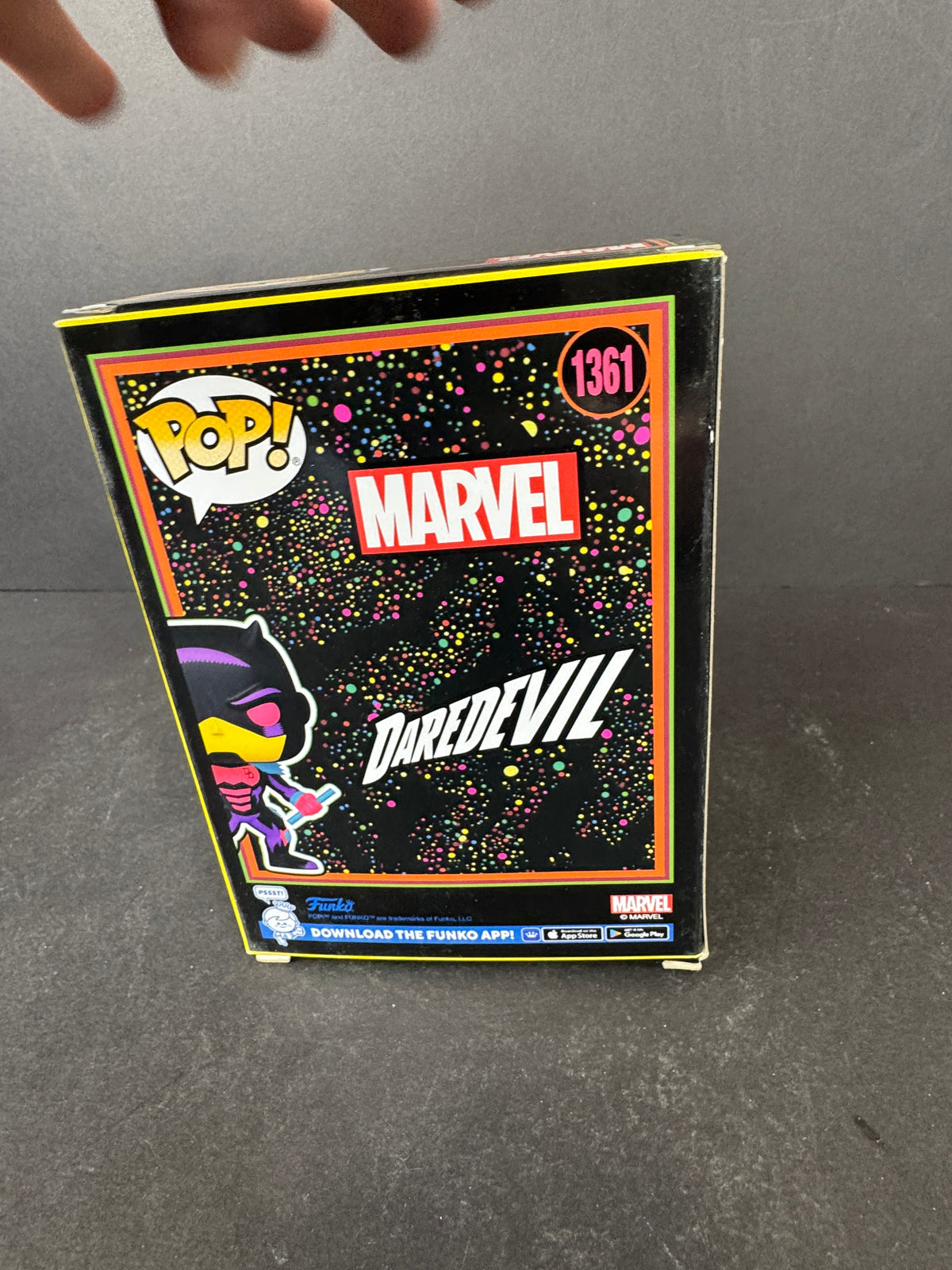 Funko Pop! #1361 Marvel - Daredevil Fall From Grace (Black Light) - Target