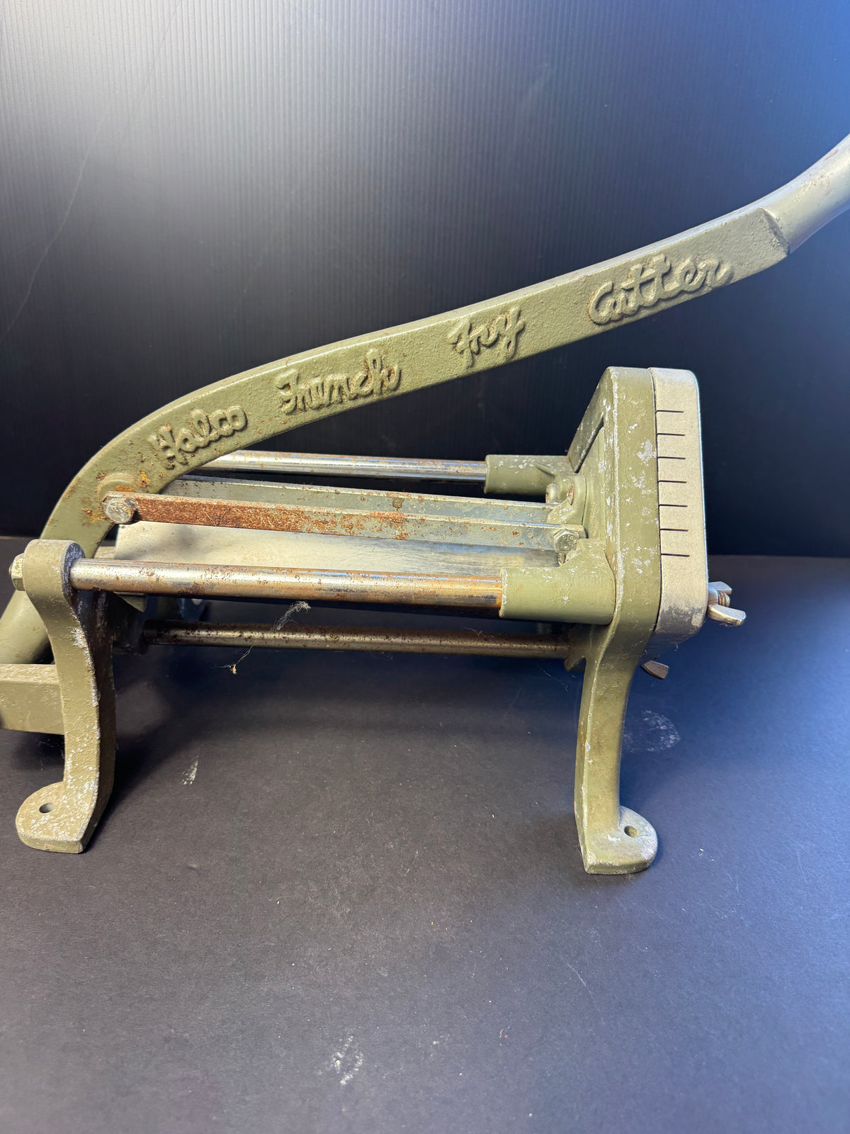 Vintage Halco French Fry Potato Cutter Cast Iron Made in Taiwan