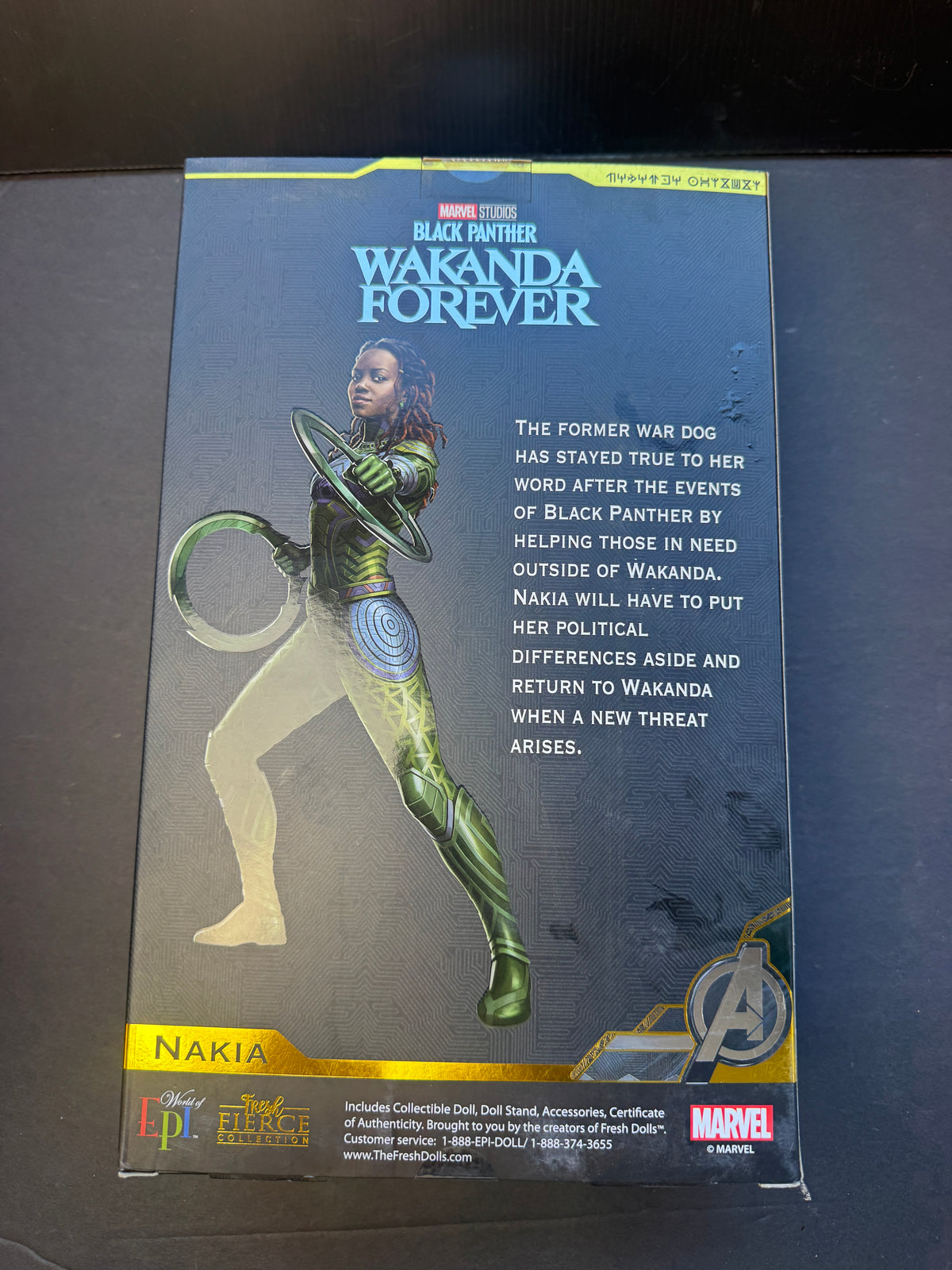 Marvel Black Panther Wakanda Forever Nakia Fresh Fierce Collection Doll