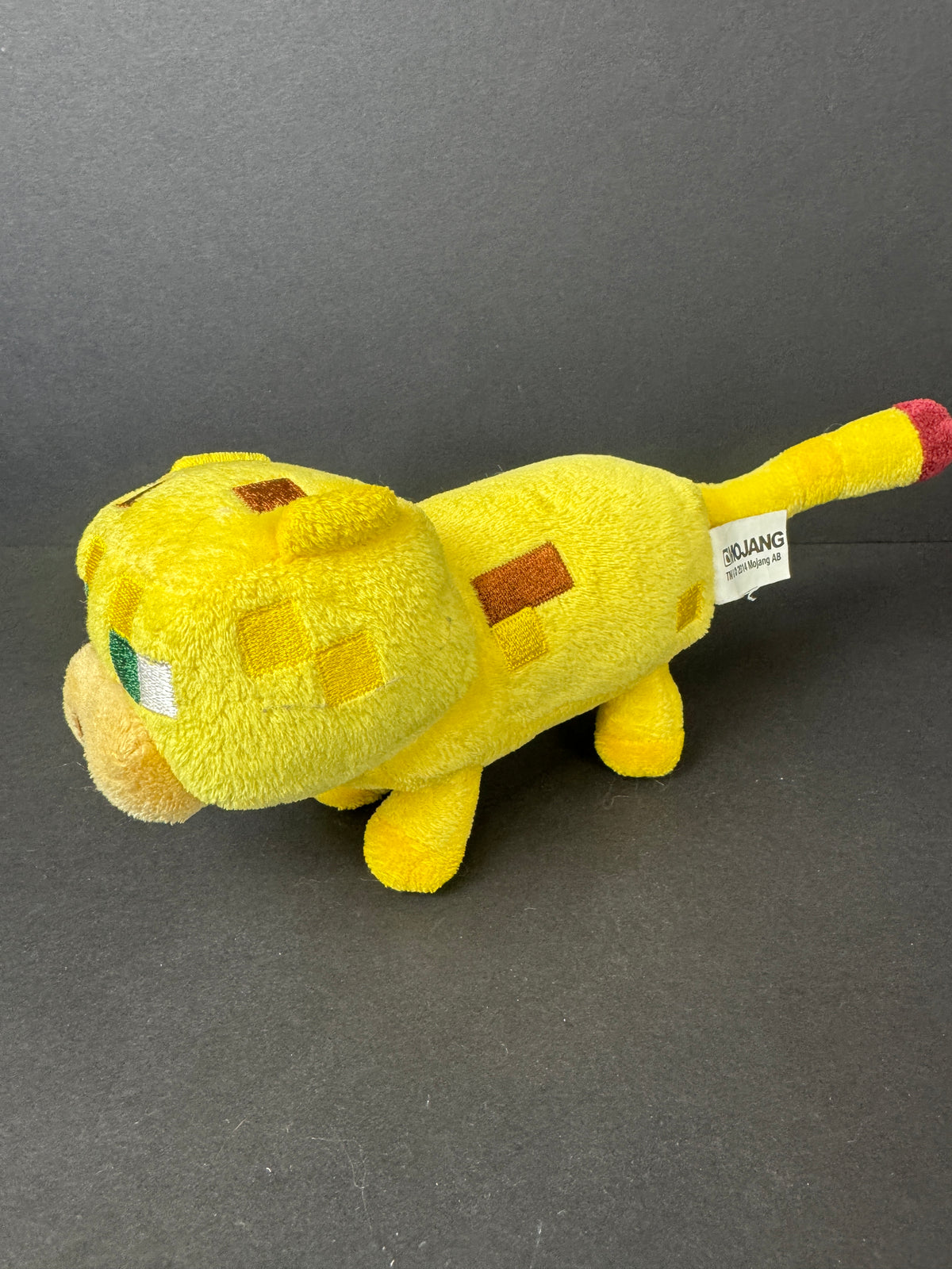 544 - 2014 Minecraft OVERWORLD BABY OCELOT CAT Plush Toy Mojang Yellow Series 1
