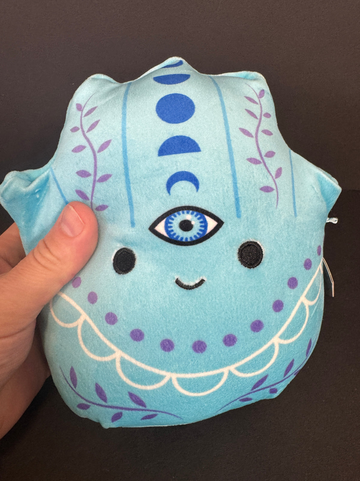 054 - Kellytoy Squishmallows Gisla Hamsa Medium Plush Doll Blue Purple