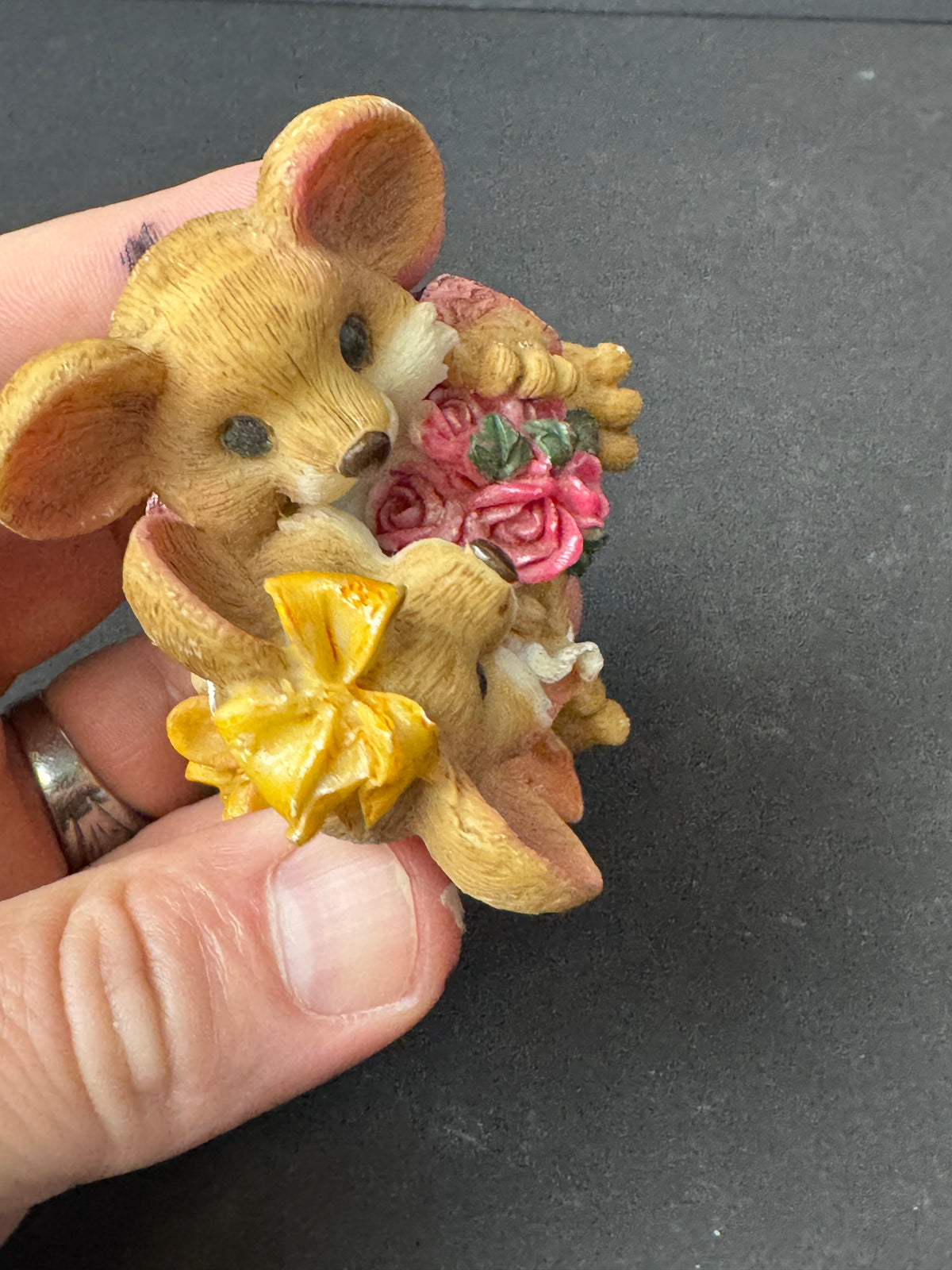 481 - Vtg His & Her Mice Mates Pair, Mouse Couple, dressed up date night anniversary
