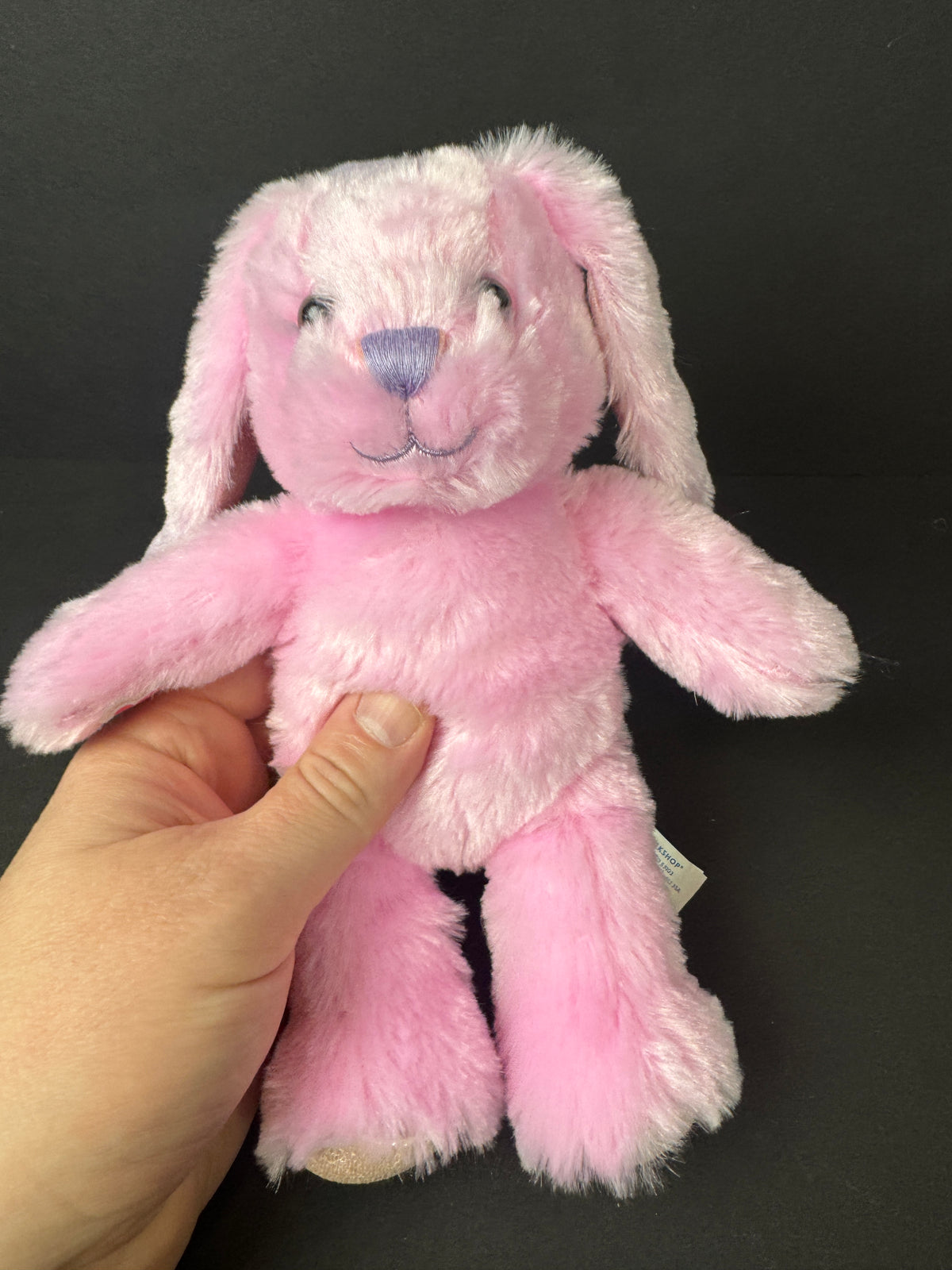 541 - Build-A-Bear Mini Bunny Pink Pawlette 9" Plush Stuffed Animal