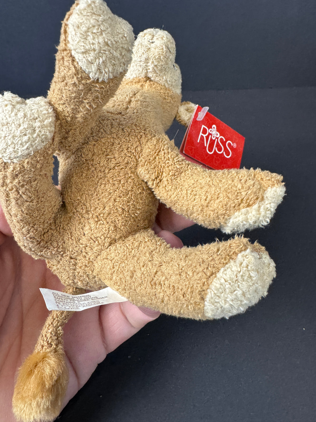 578 - Vtg Russ Berrie Luv Pets Sahara Camel Plush Bean Bag