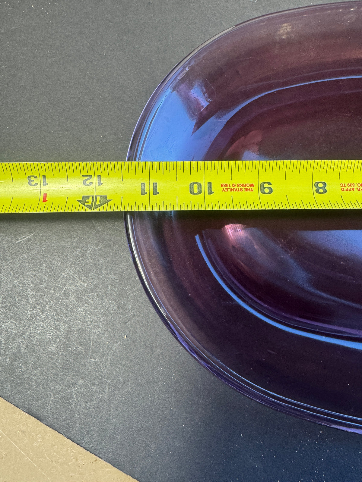 Corning Cranberry Purple Snack Plate Tray