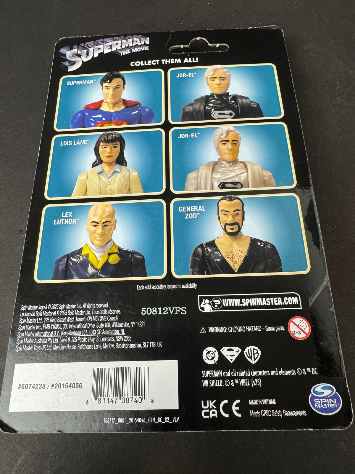 Spin Master DC Superman The Movie LEX LUTHOR 3.75in Retro Action Figure