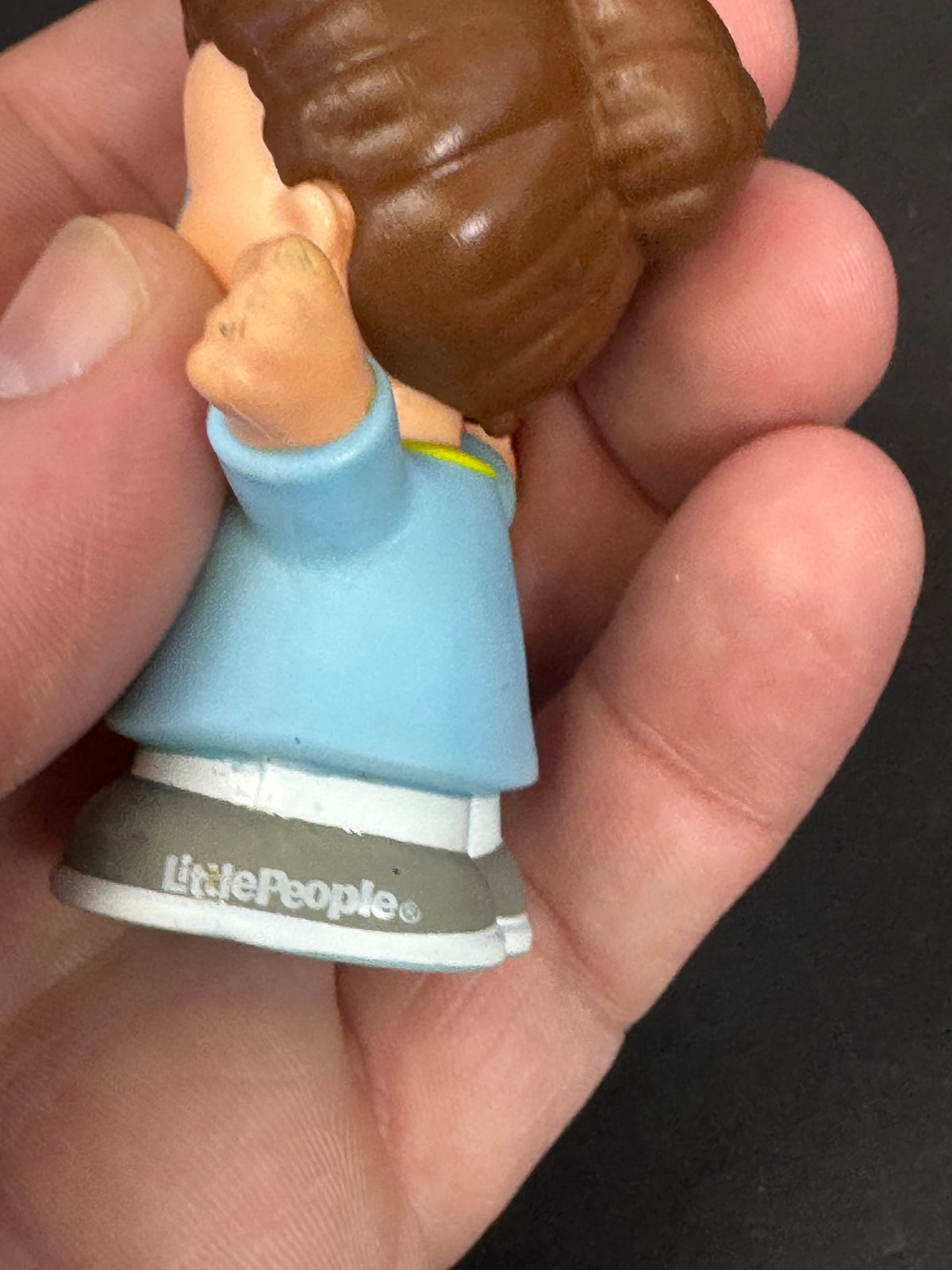 611 - Fisher Price Little People Figure School Teacher Mom Apple Glasses Brown