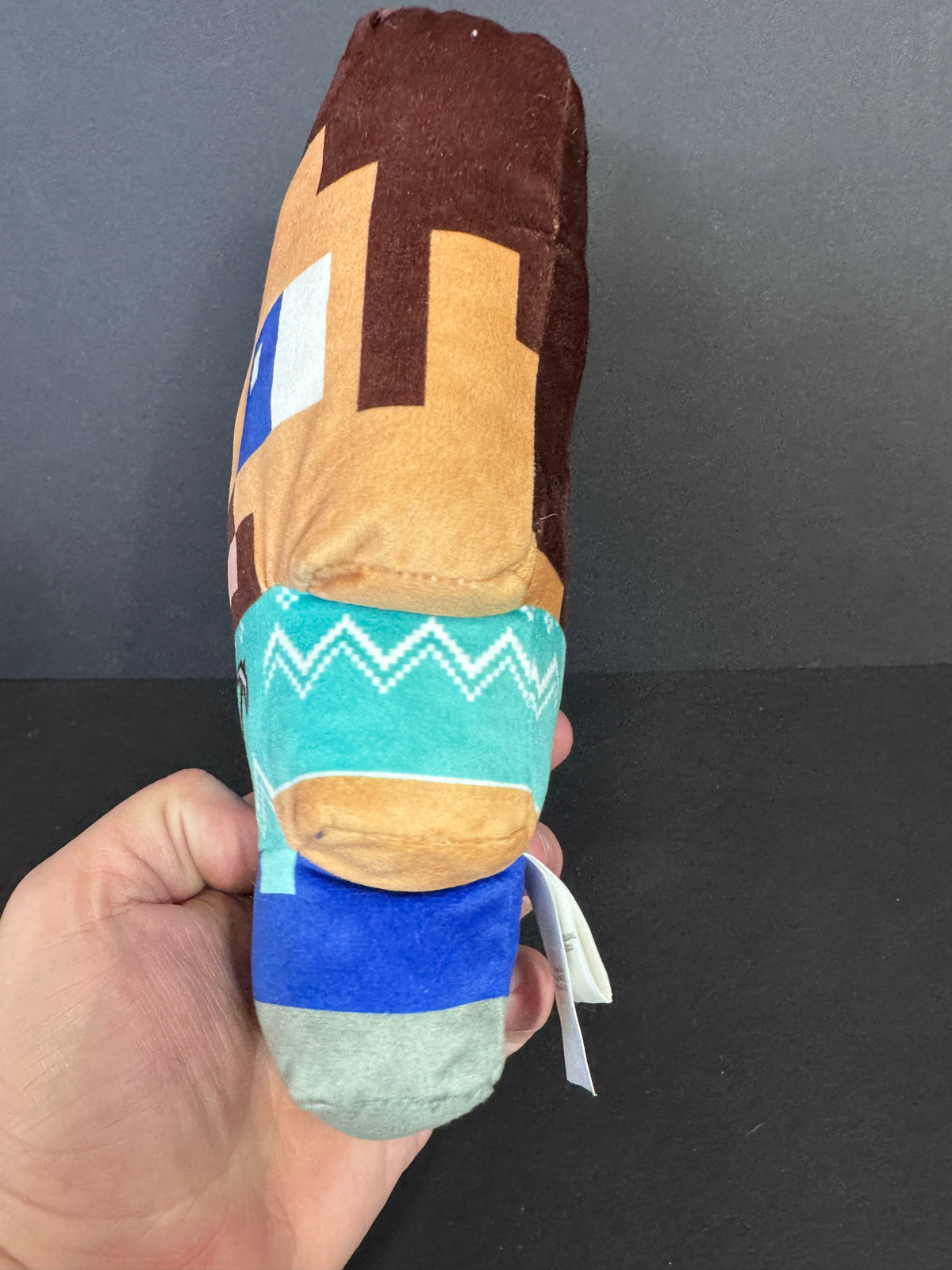 498 - Minecraft Steve Plush 10” Ruz Official Stuffed Pixel Character Soft Toy