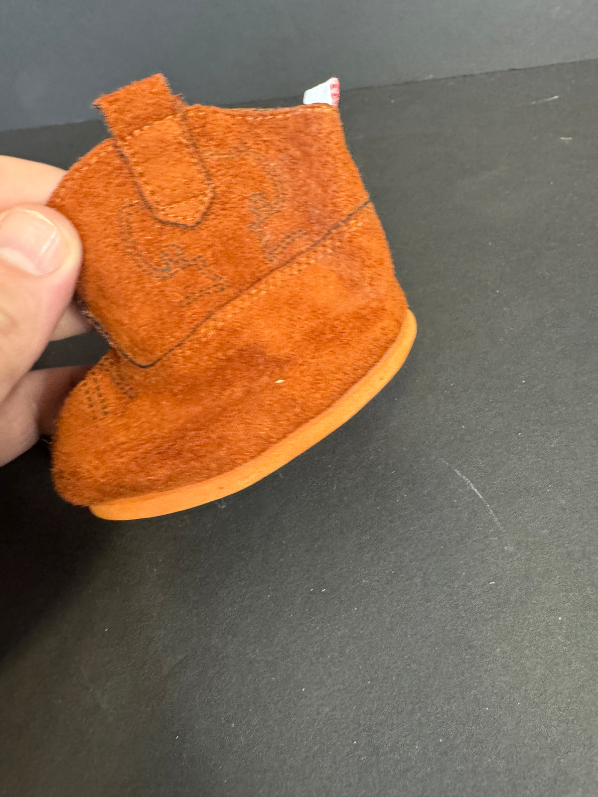 434 - Build-A-Bear Cowboy Boots Stitched Brown Slip On Woody Western BABW