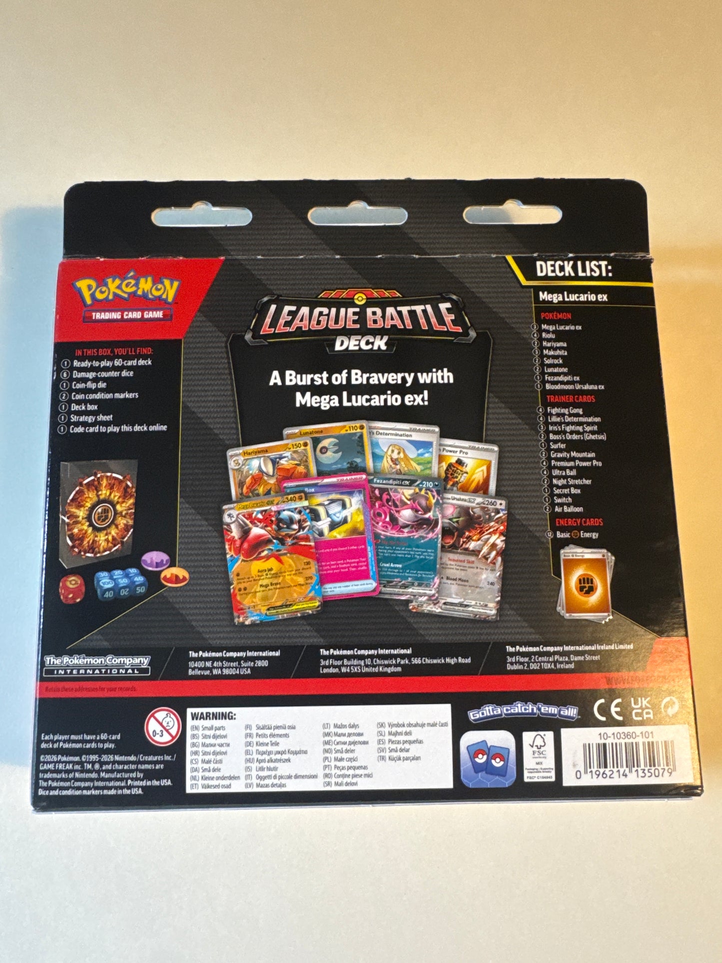 Pokemon League Battle Deck [Mega Lucario ex]