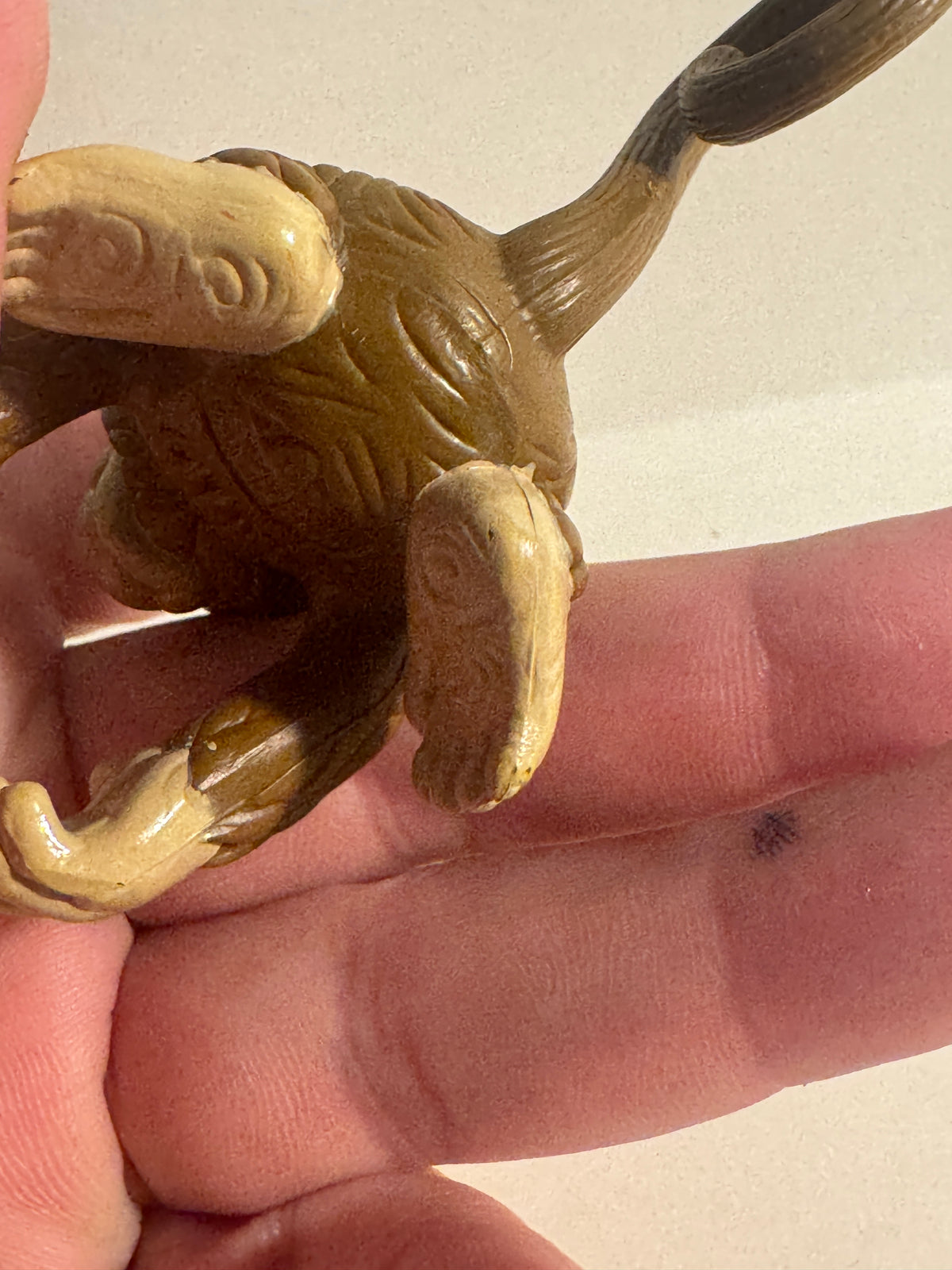 461 - fisher price monkey And Baby Brown Animal 2” Figure 1998 Vintage